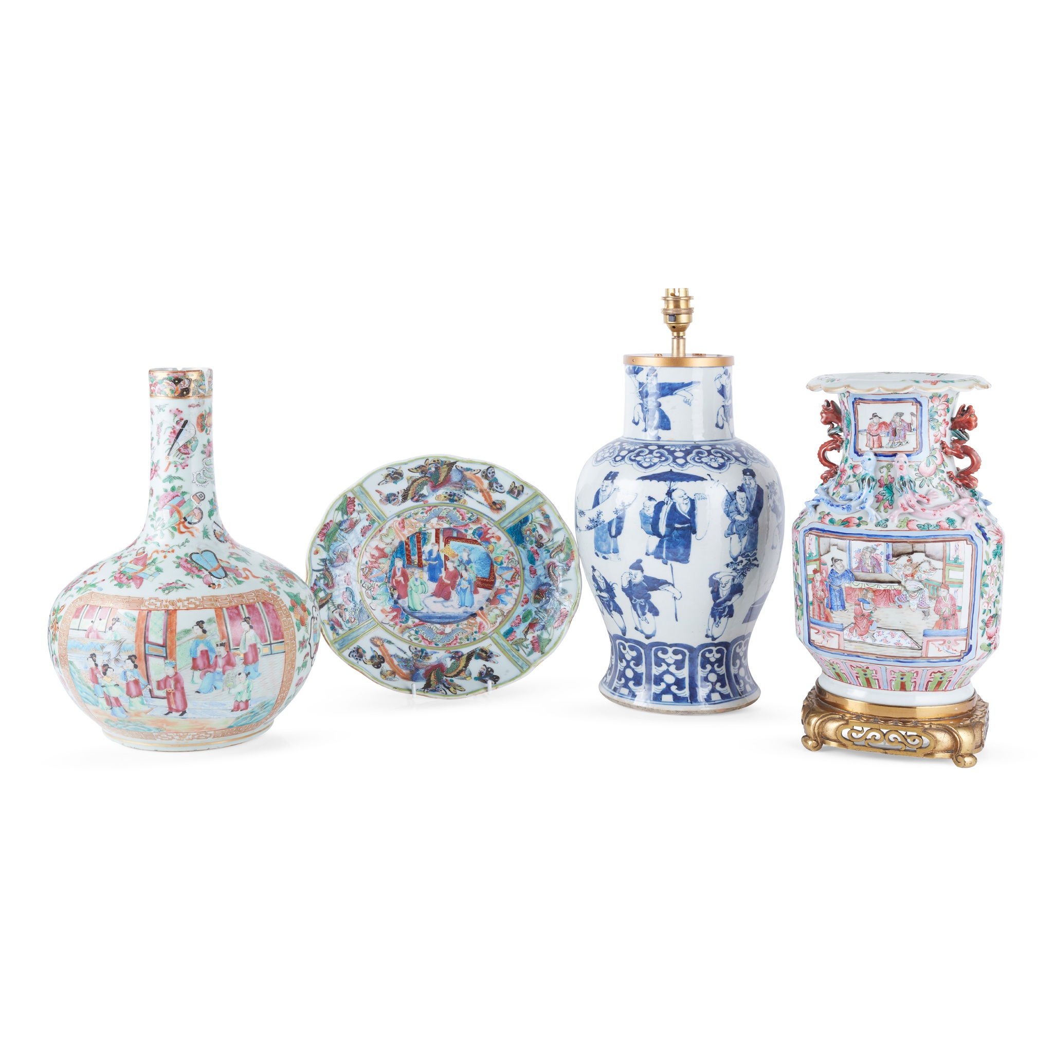 COLLECTION OF FOUR PORCELAIN WARES