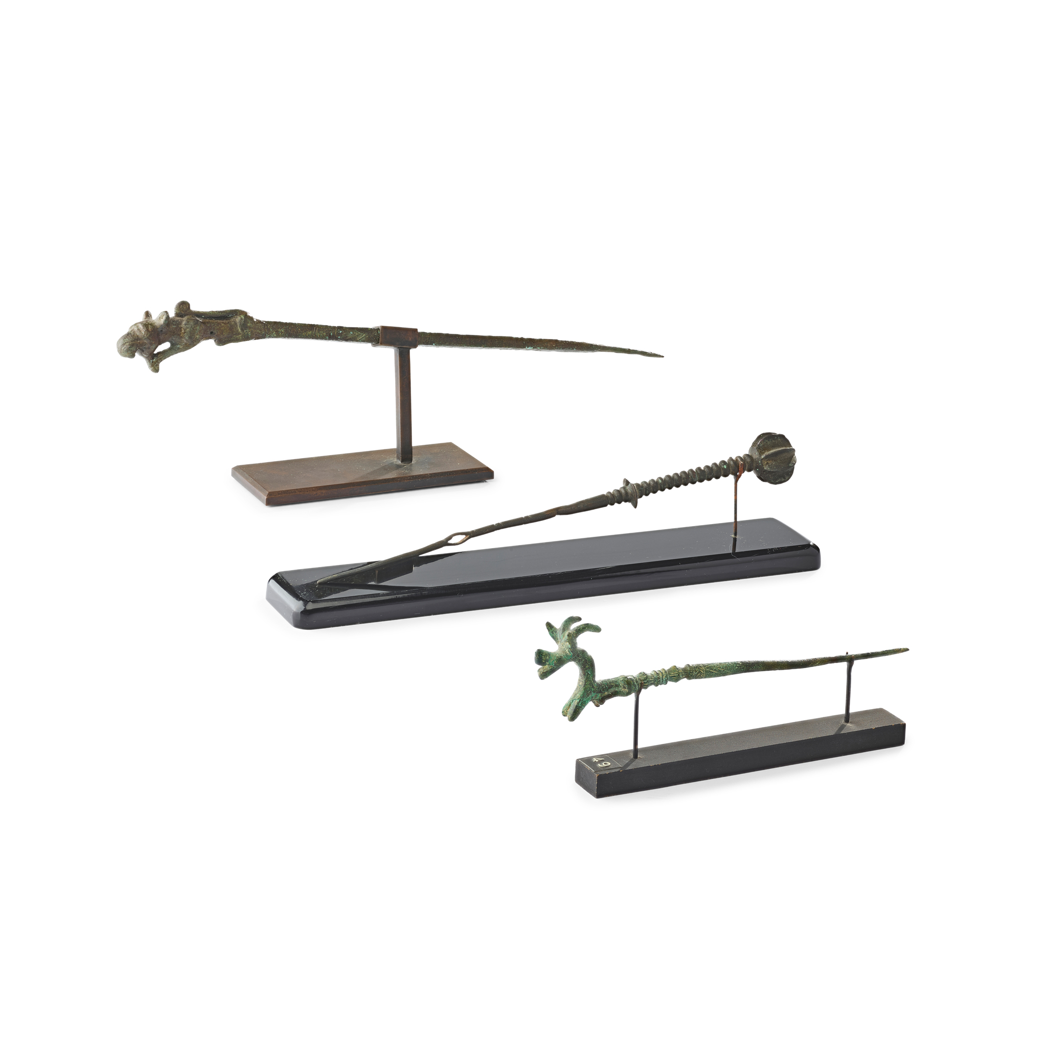 THREE LURISTAN BRONZE PINS