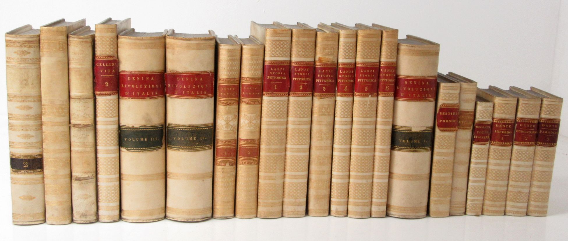 A COLLECTION OF ITALIAN WORKS IN VELLUM BINDINGS