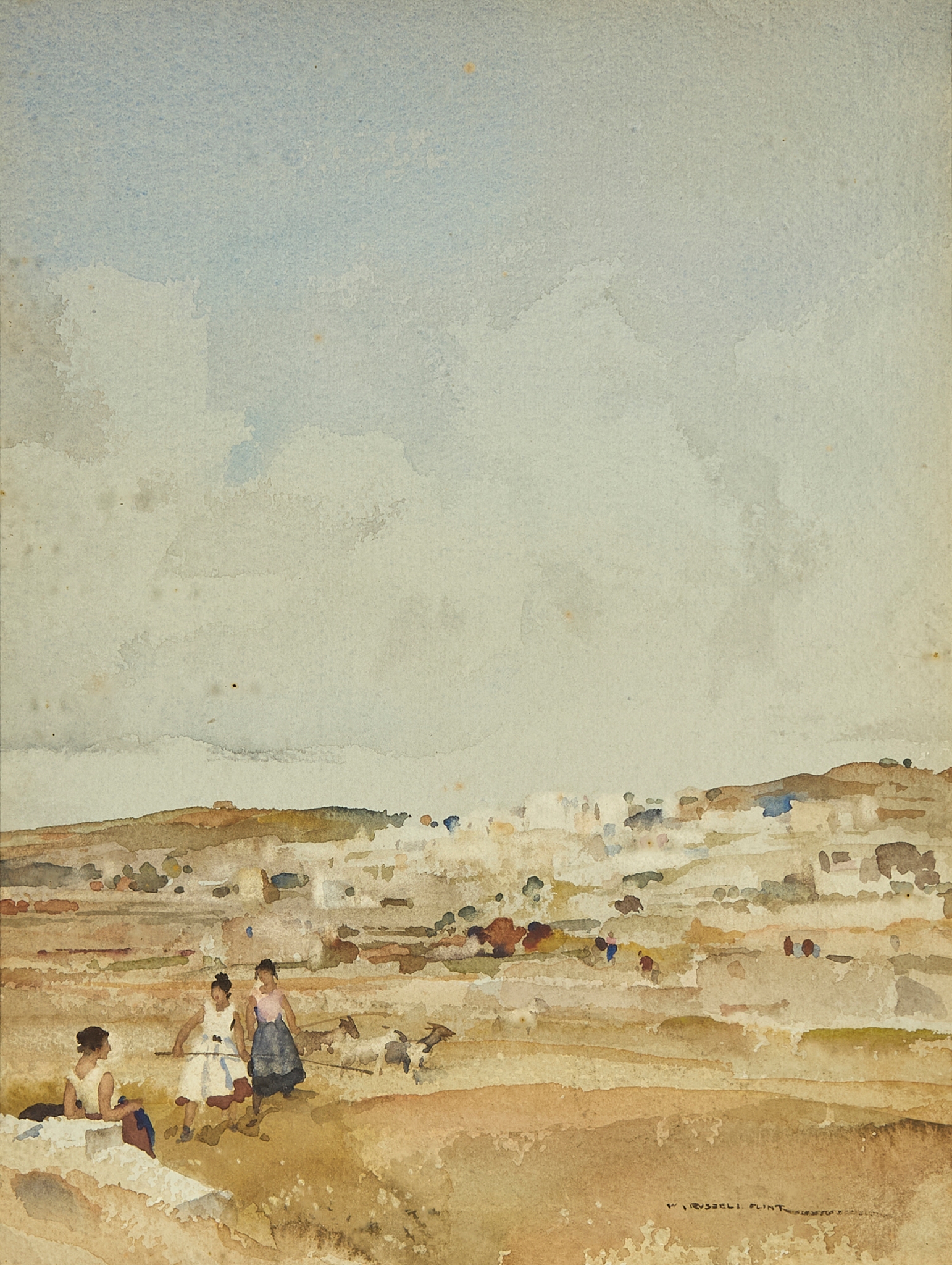 SIR WILLIAM RUSSELL FLINT P.R.A., P.R.W.S., R.S.W., R.O.I., R.E. (SCOTTISH 1880-1969)