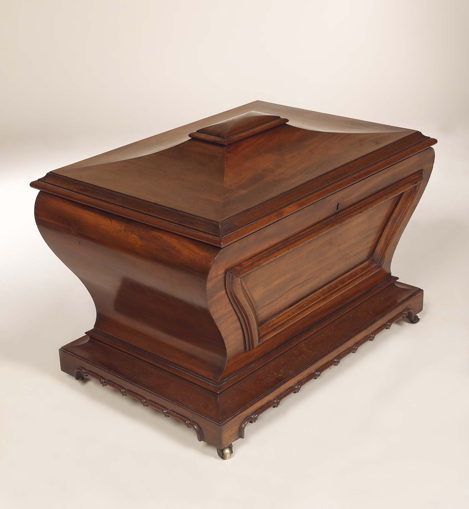 A large Regency mahogany cellaret,