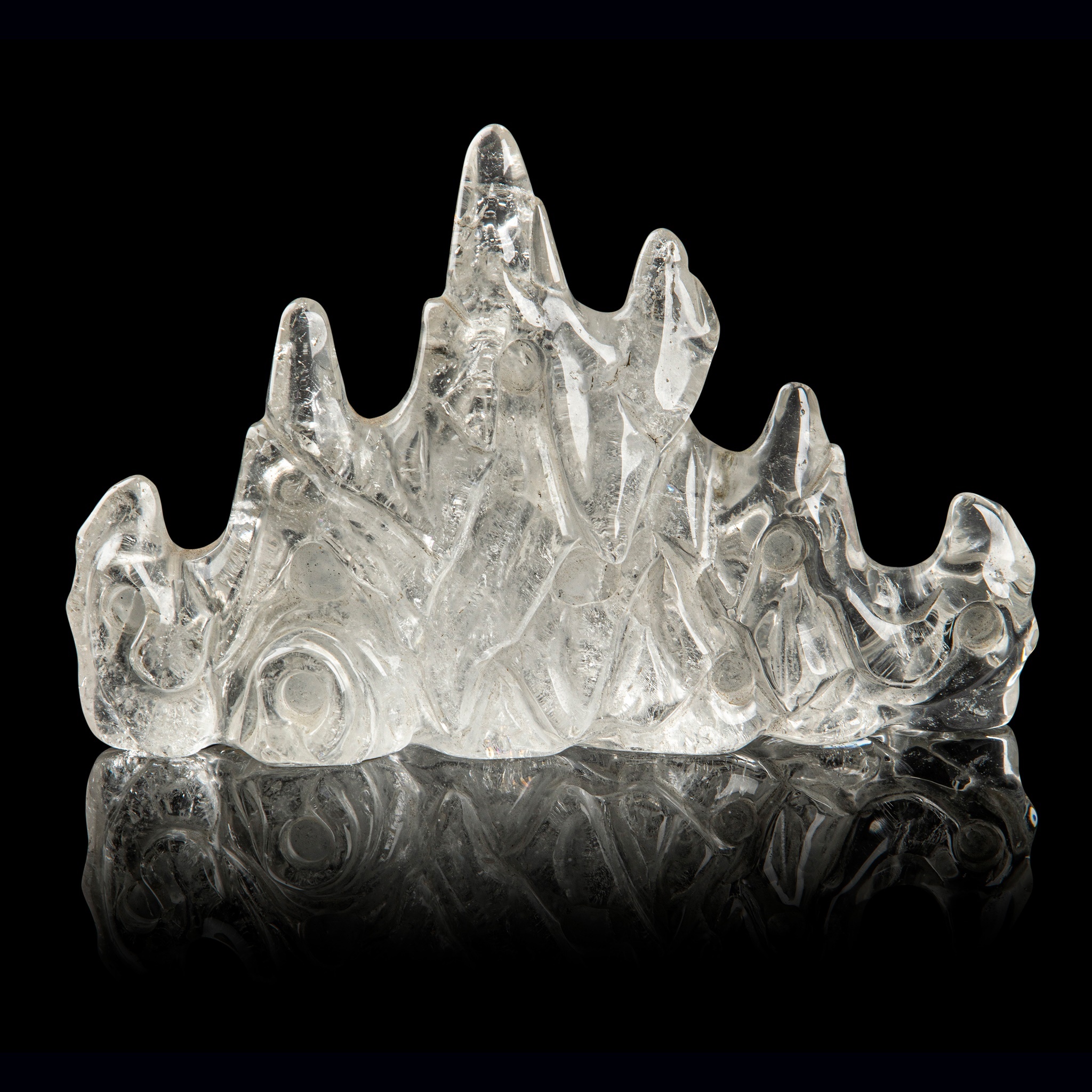 ROCK CRYSAL 'MOUNTAIN' BRUSH REST