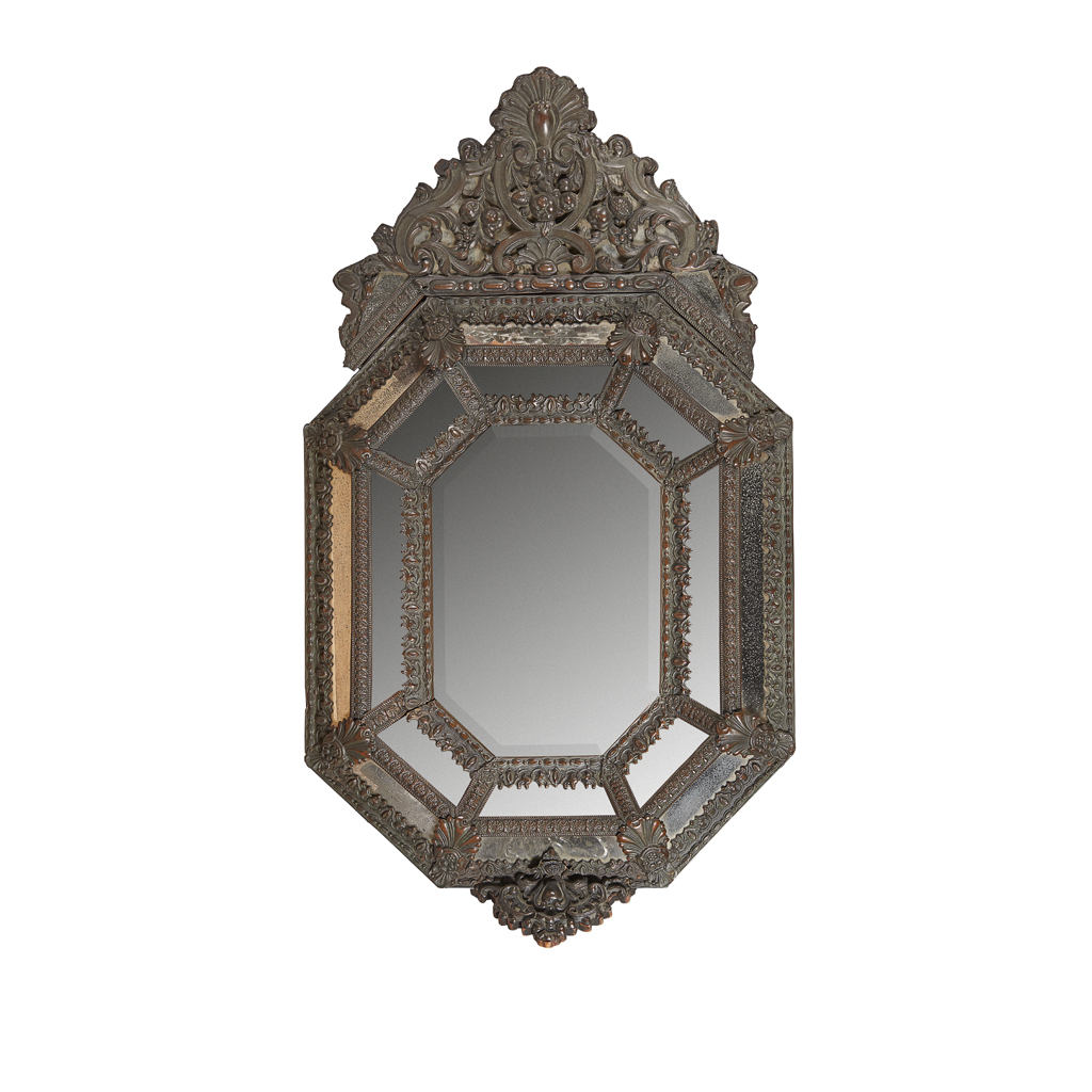 CONTINENTAL PRESSED BRASS MIRROR
