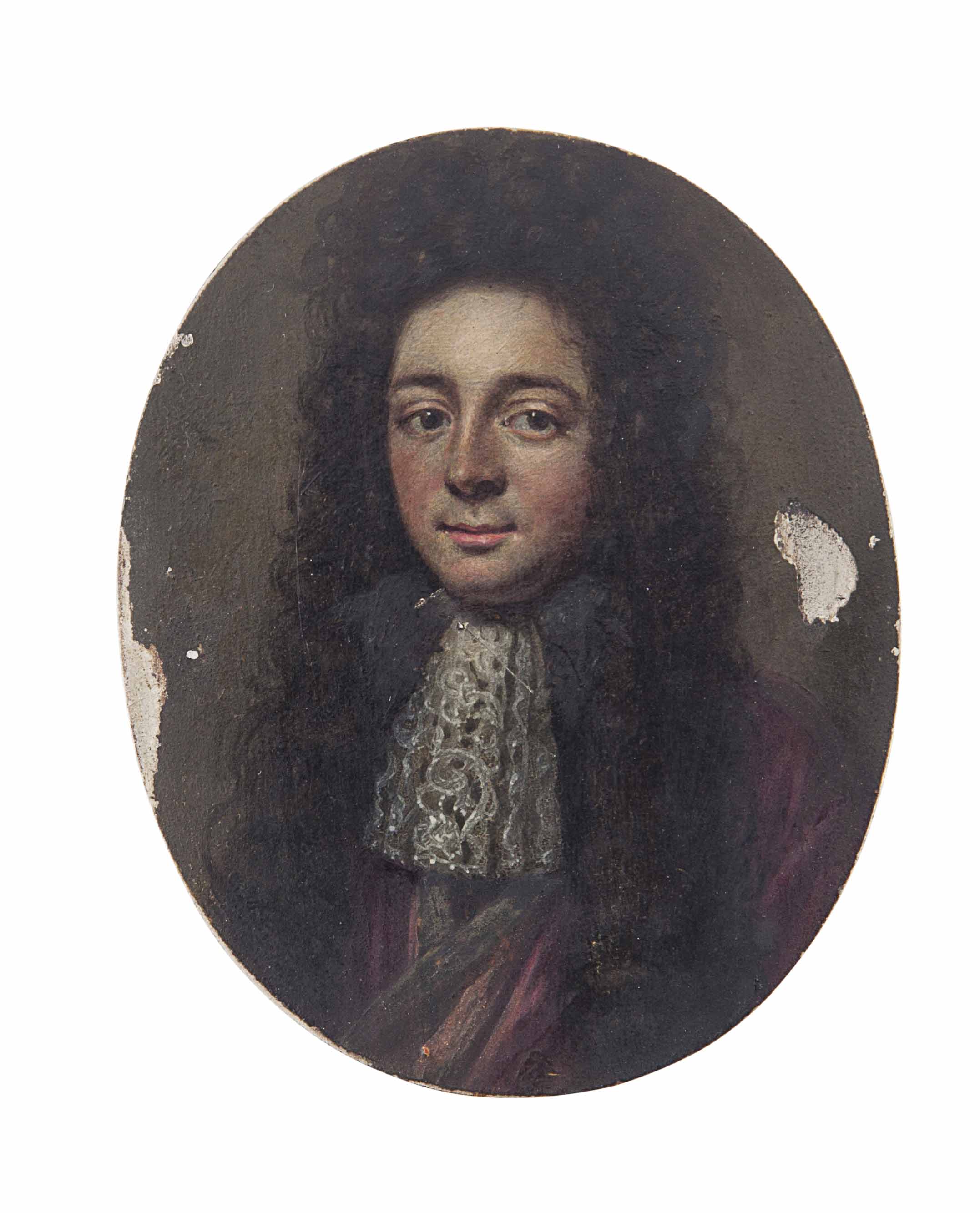 ENGLISH SCHOOL, MINIATURE PORTRAIT OF A GENTLEMAN
