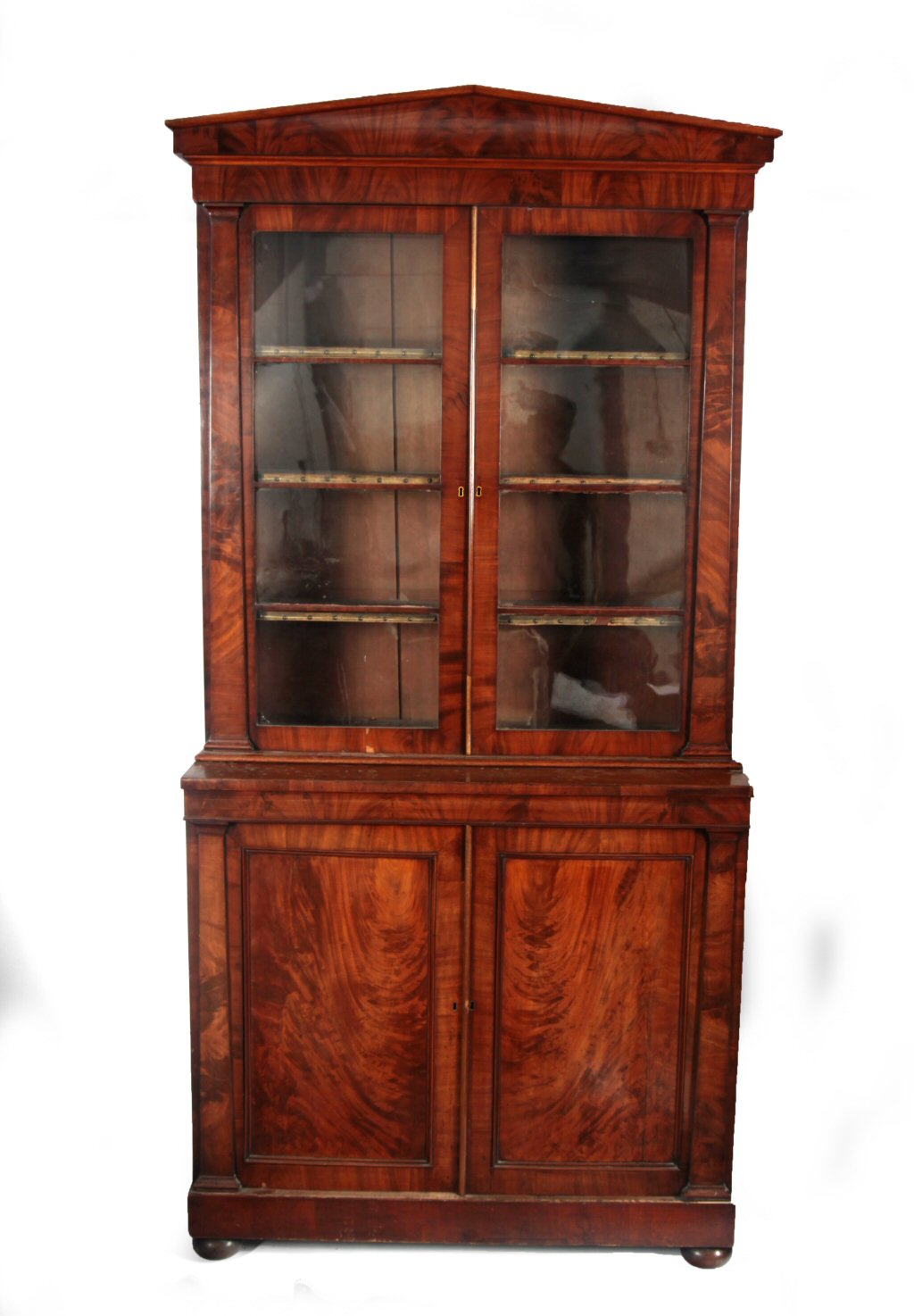 VICTORIAN MAHOGANY BOOKCASE CABINET