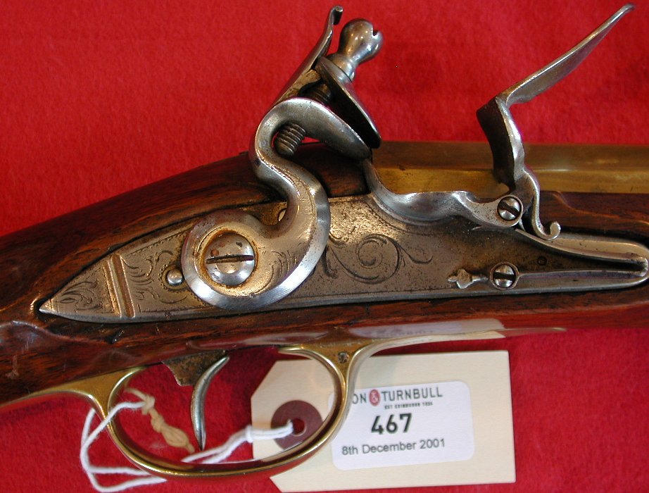 A late 18th century flintlock blunderbuss