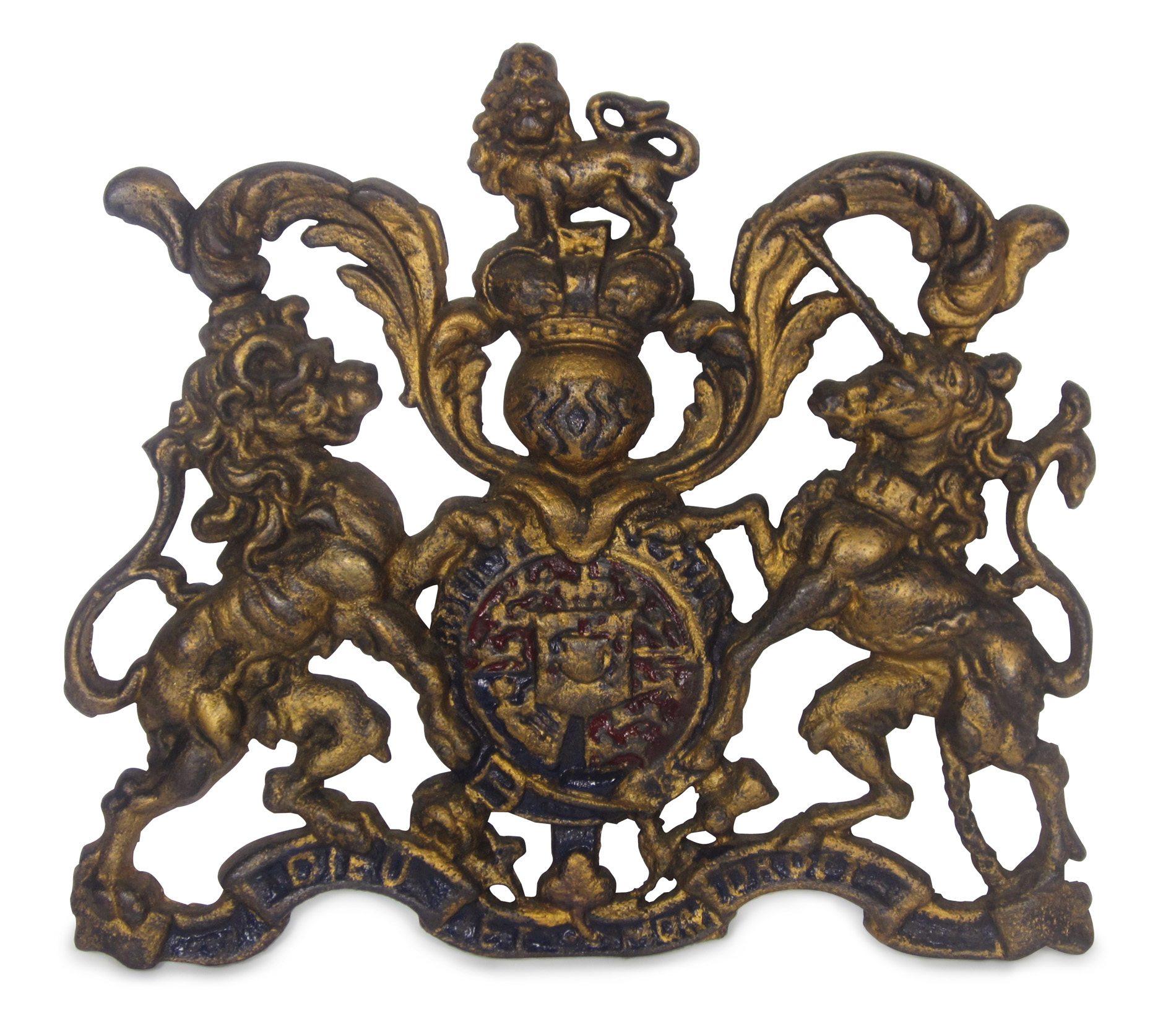 CAST IRON ROYAL COAT OF ARMS
