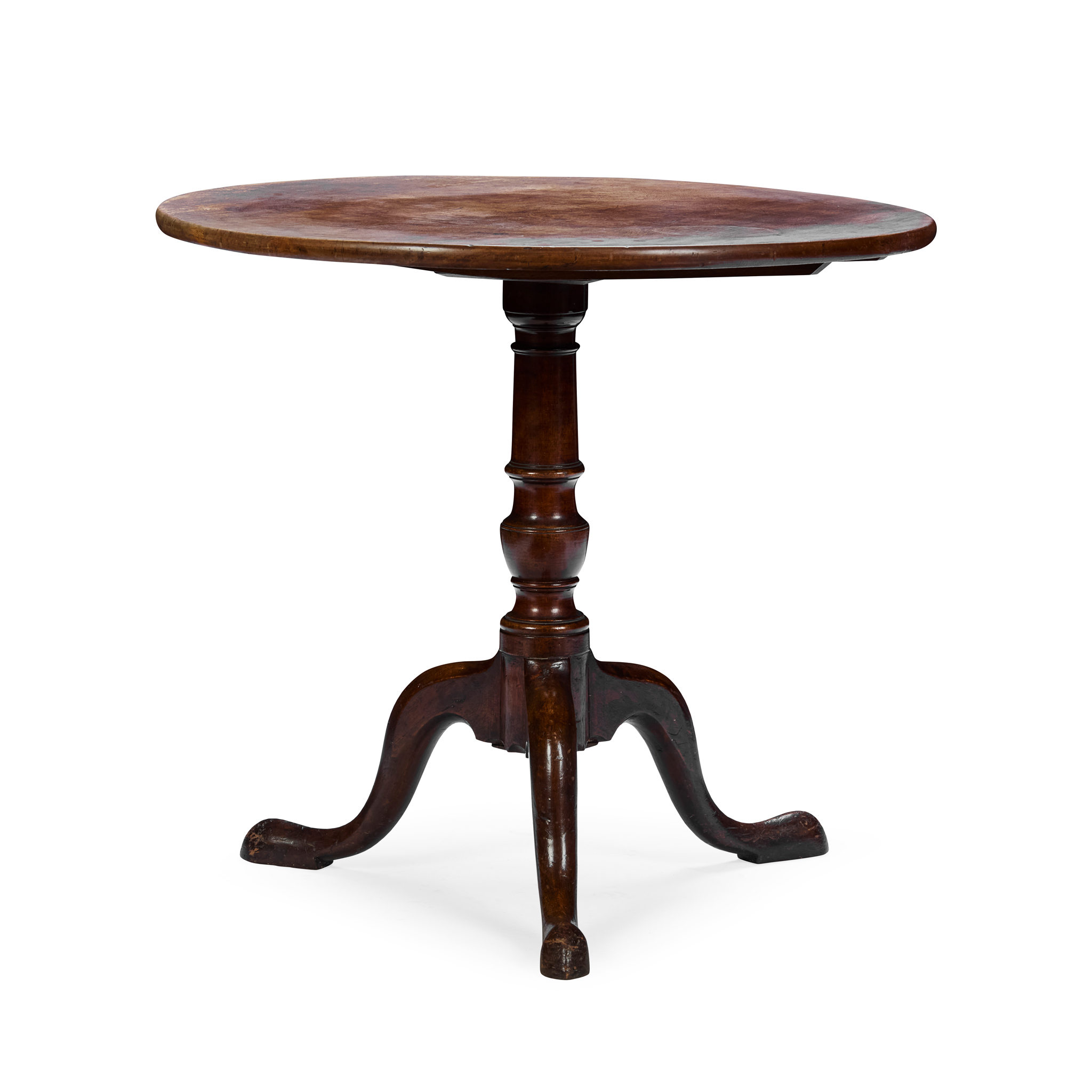 GEORGE III MAHOGANY TEA TABLE
