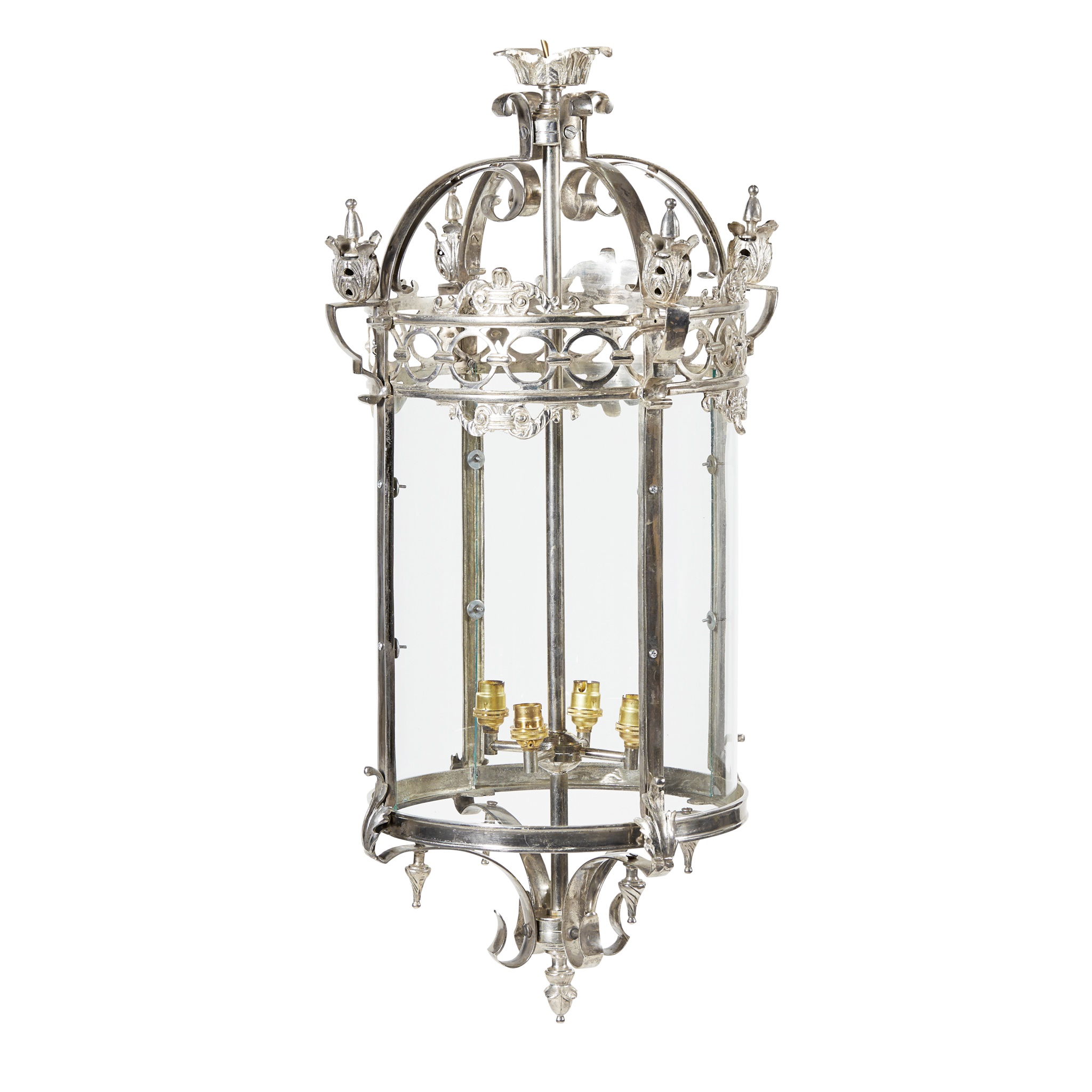 GEORGIAN STYLE STEEL HALL LANTERN