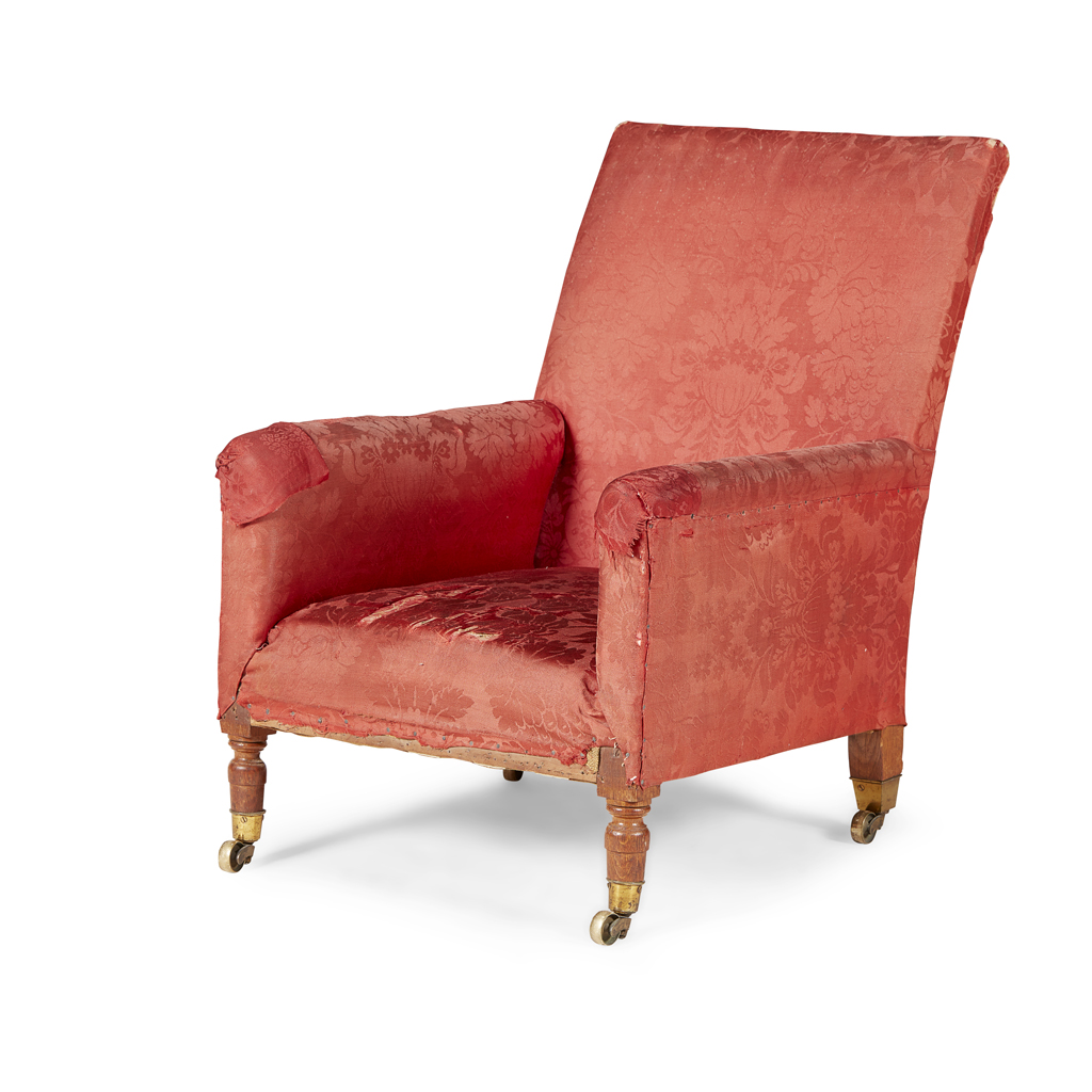 REGENCY OAK FRAMED ARMCHAIR