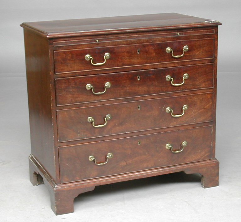 A George II mahogany chest of drawers