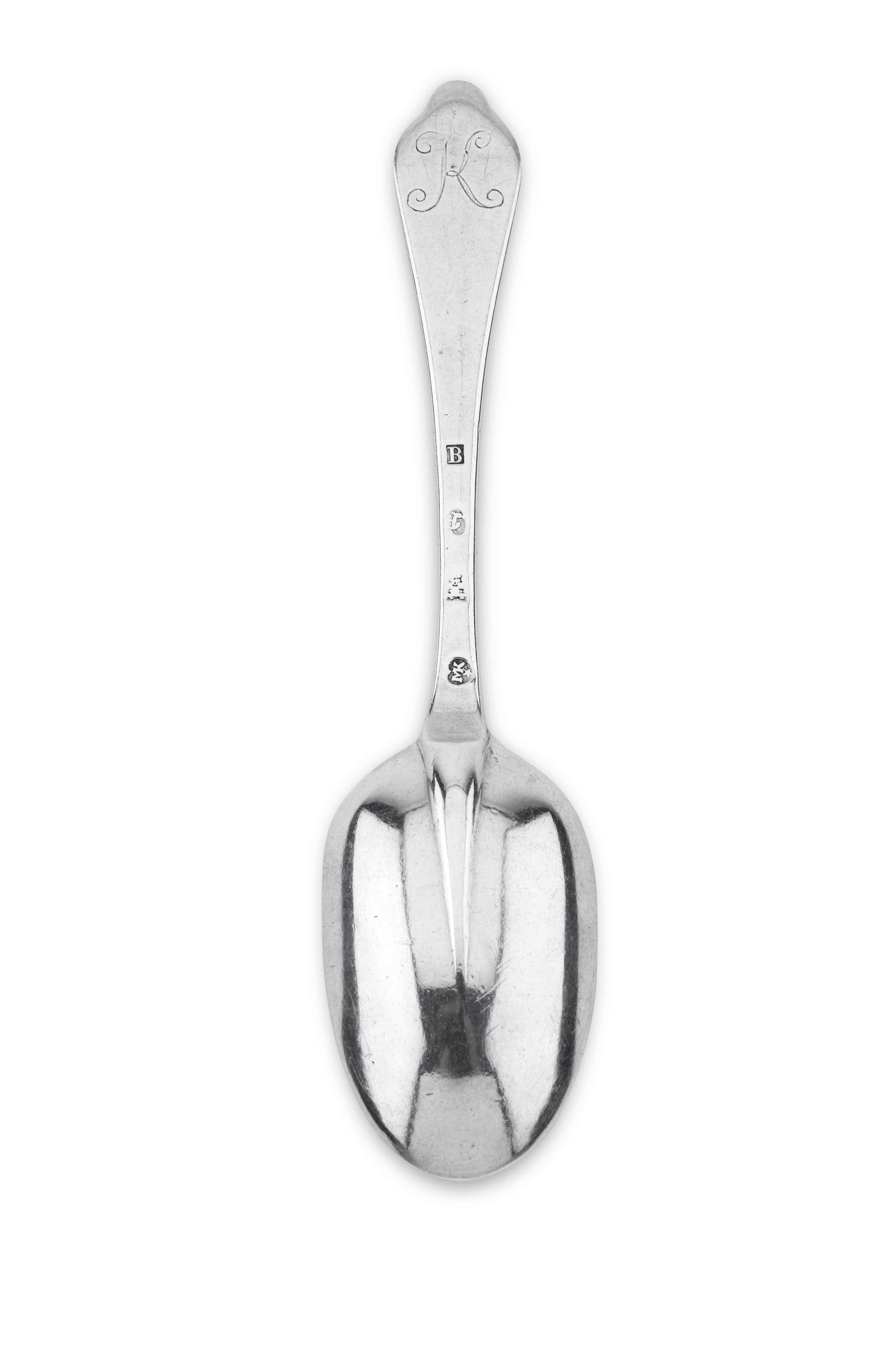 A scarce Queen Anne Scottish silver dog nose spoon