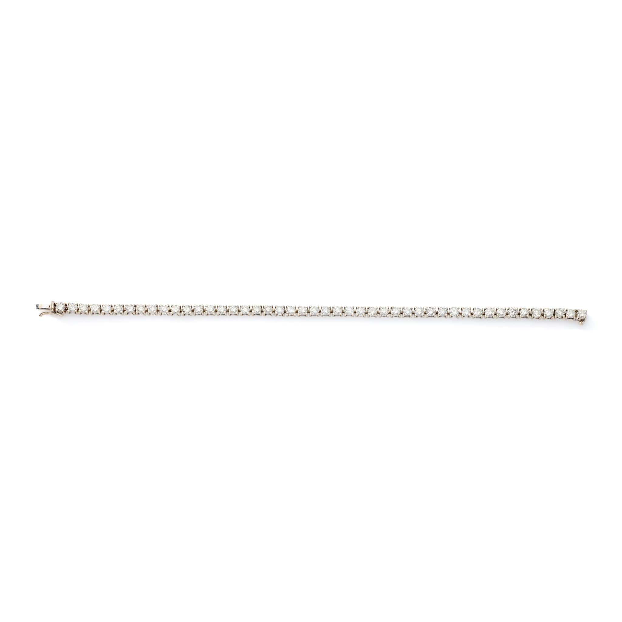 A diamond line bracelet