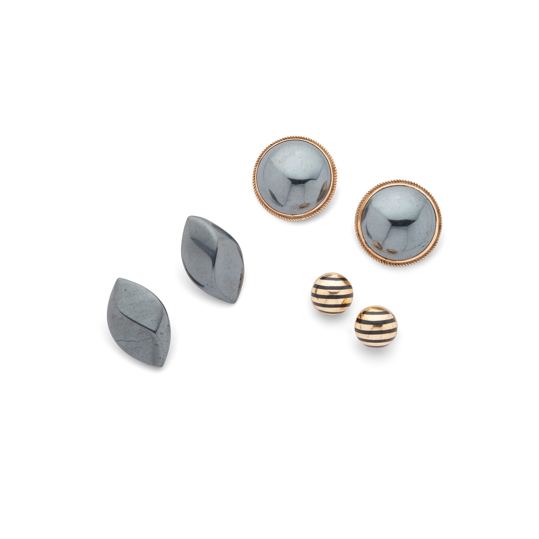 A collection of earrings