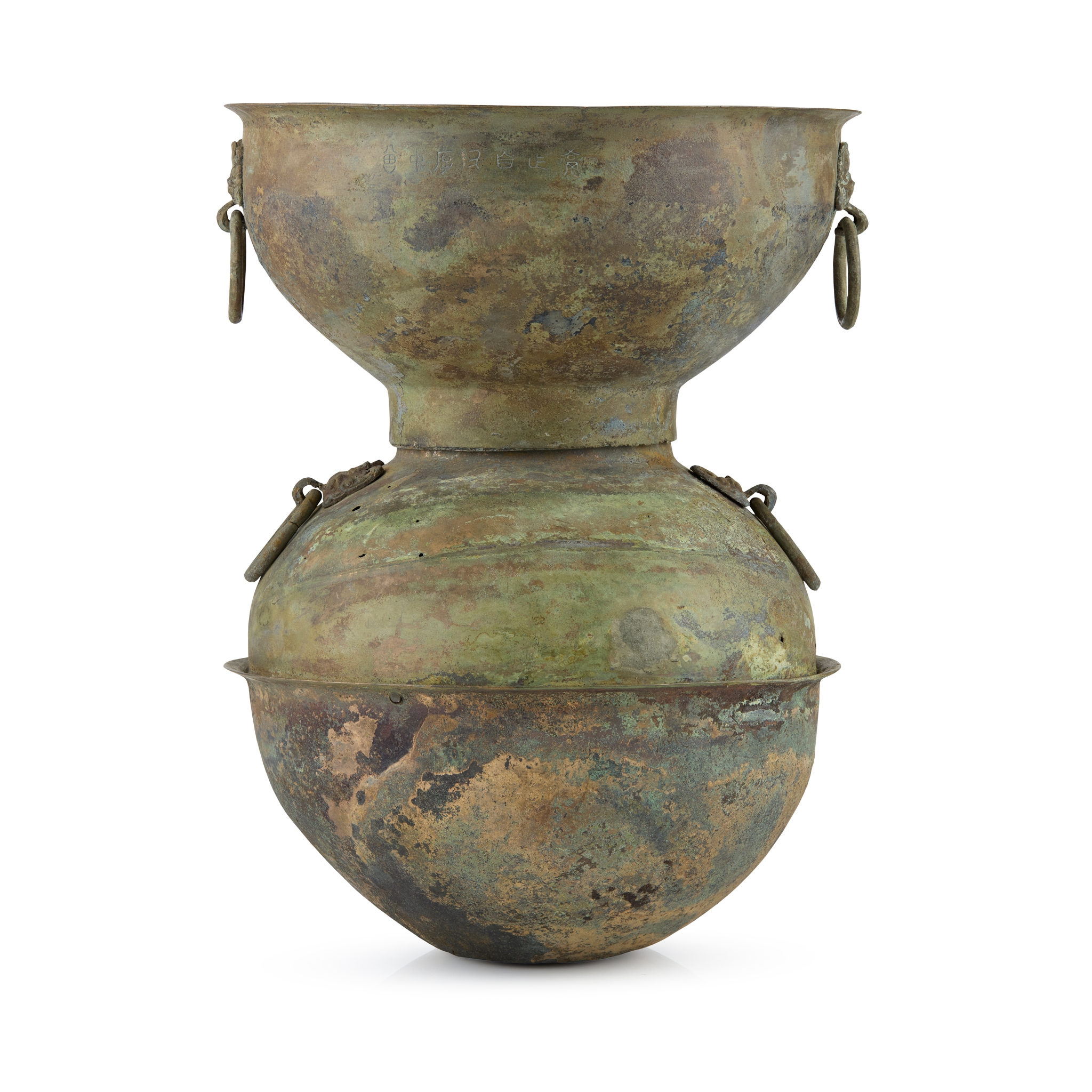CHINESE TWO-PART BRONZE STEAMER, YAN