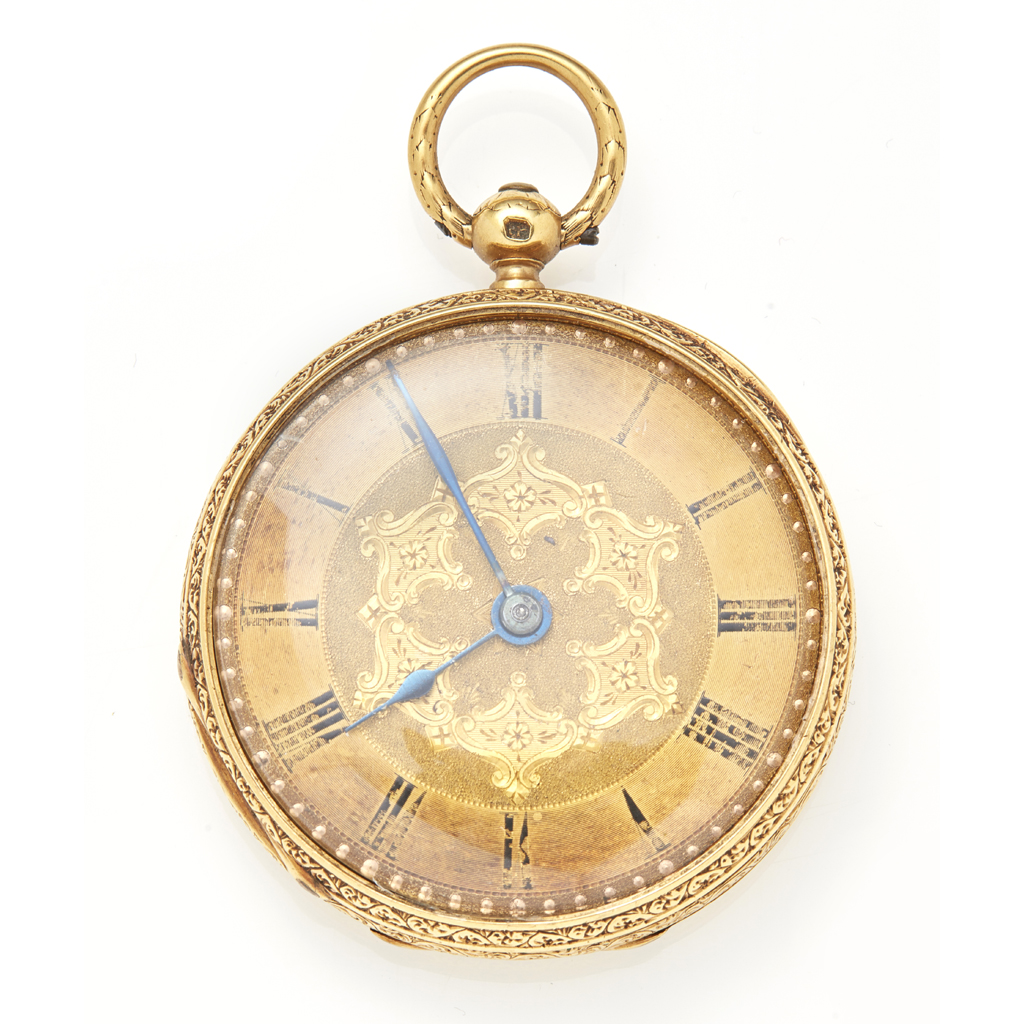 An 18ct gold cased pocket watch