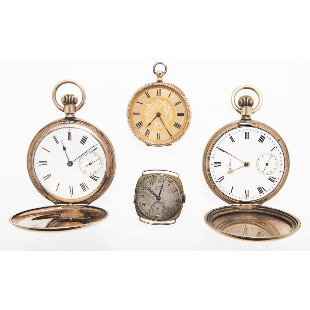 An 18ct gold cased fob watch