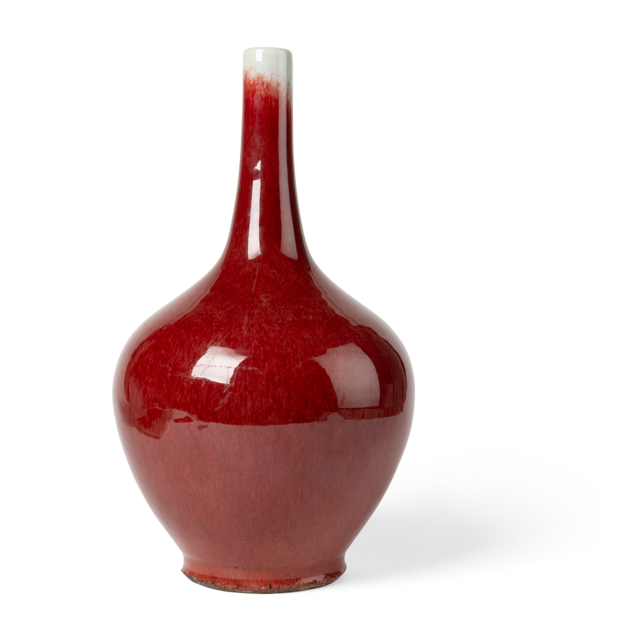 CHINESE SANG-DE-BOEUF-GLAZED VASE