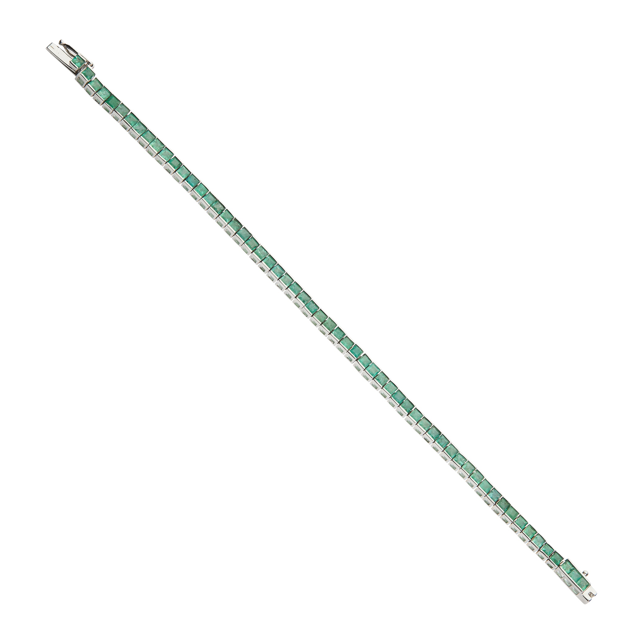 An emerald bracelet