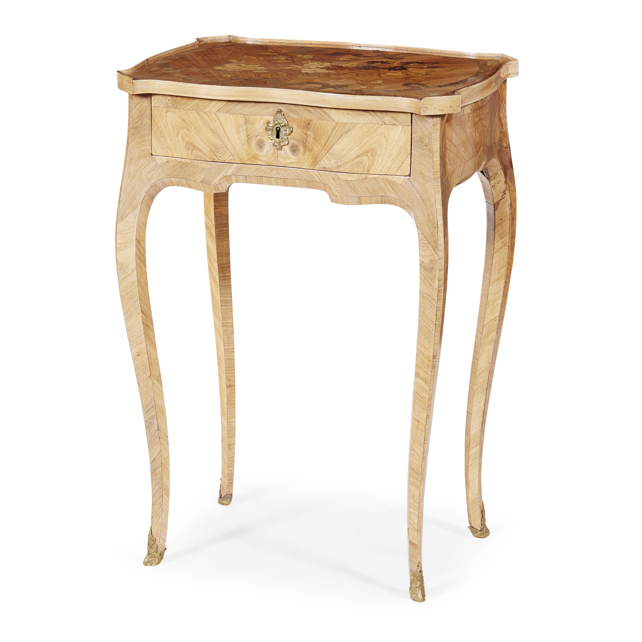 FRENCH KINGWOOD AND MARQUETRY TABLE A ECRIRE