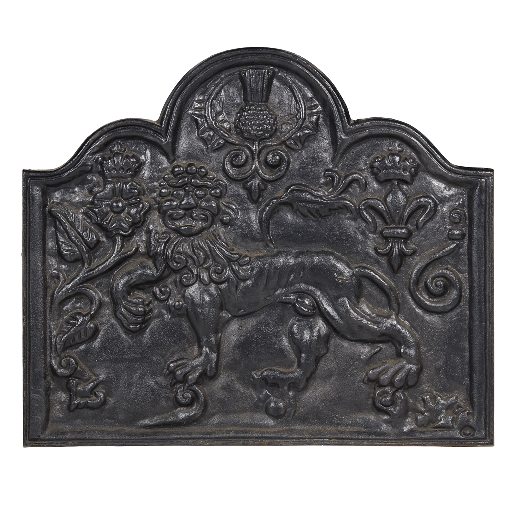 A SCOTTISH CAST IRON FIRE BACK