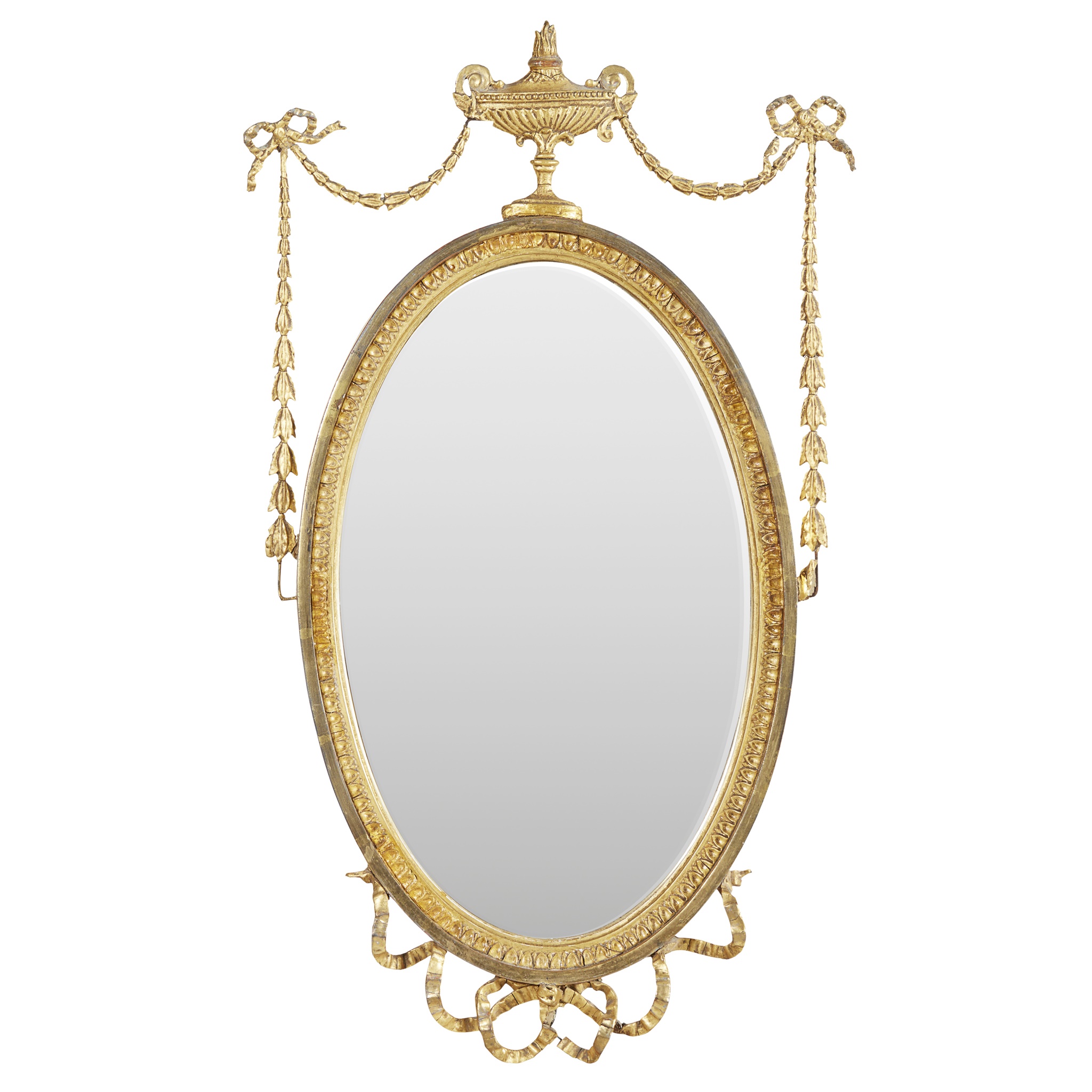 GEORGE III STYLE GILTWOOD MIRROR