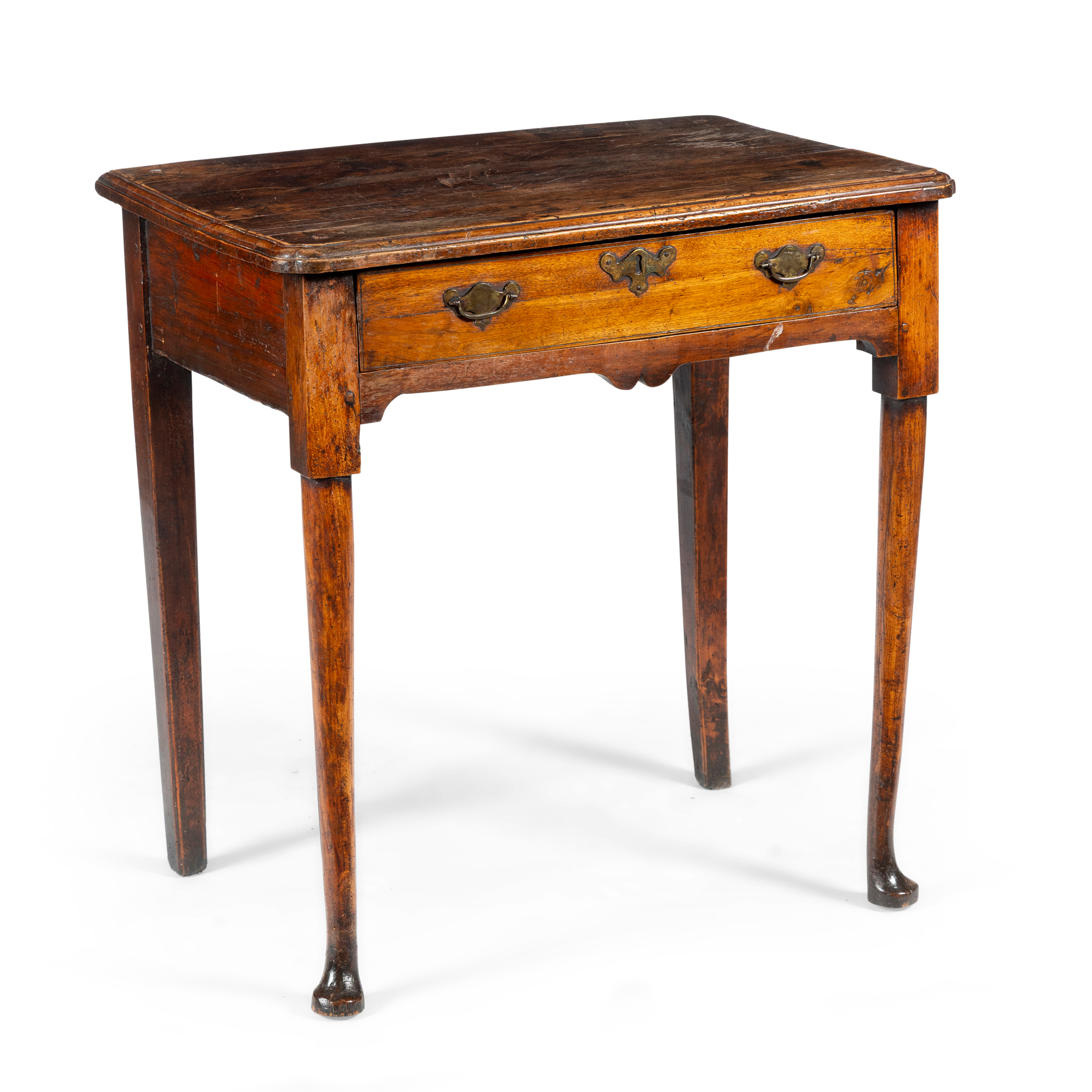 AN UNUSUAL CEDARWOOD SIDE TABLE