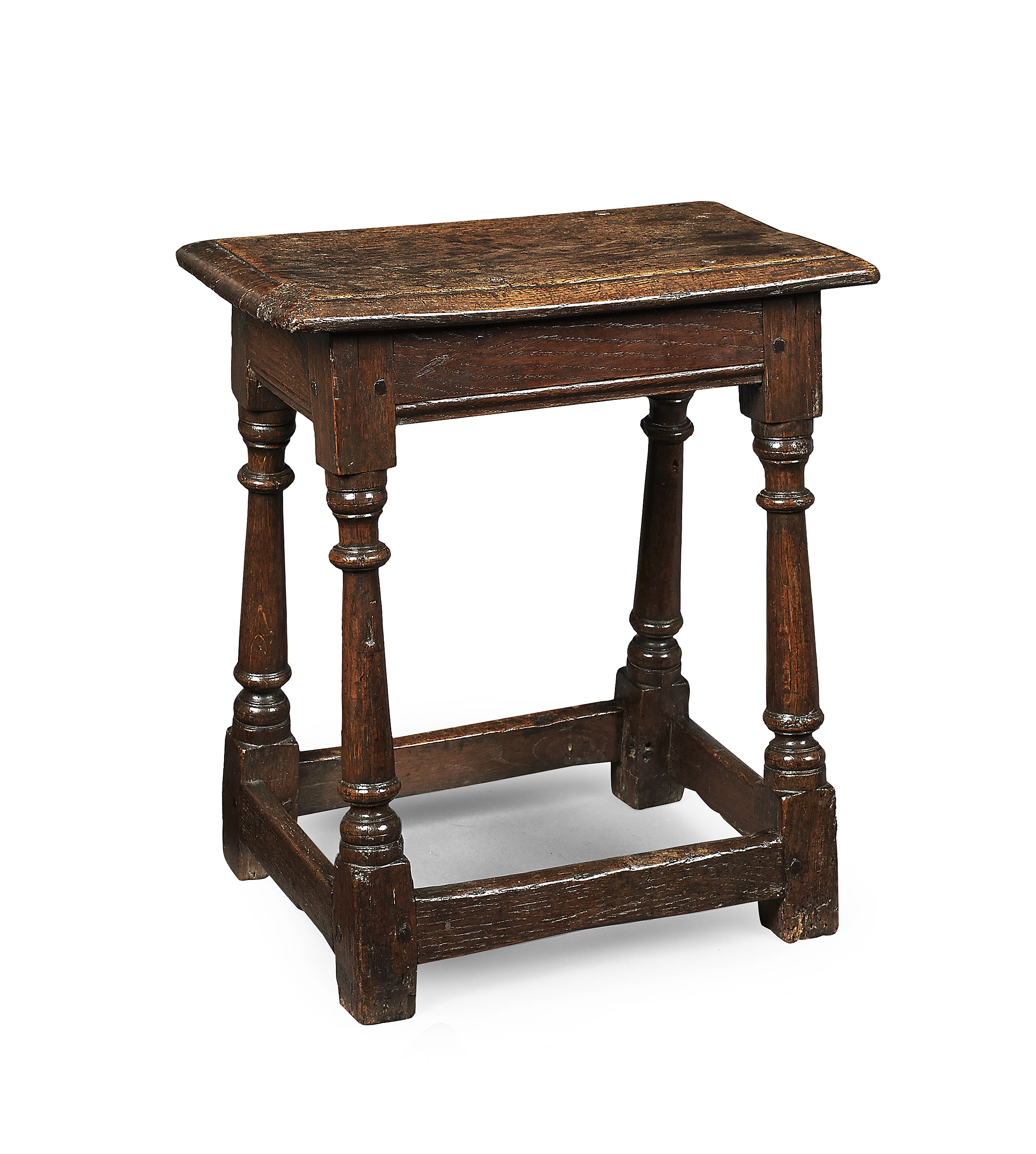 CHARLES II OAK JOINT STOOL