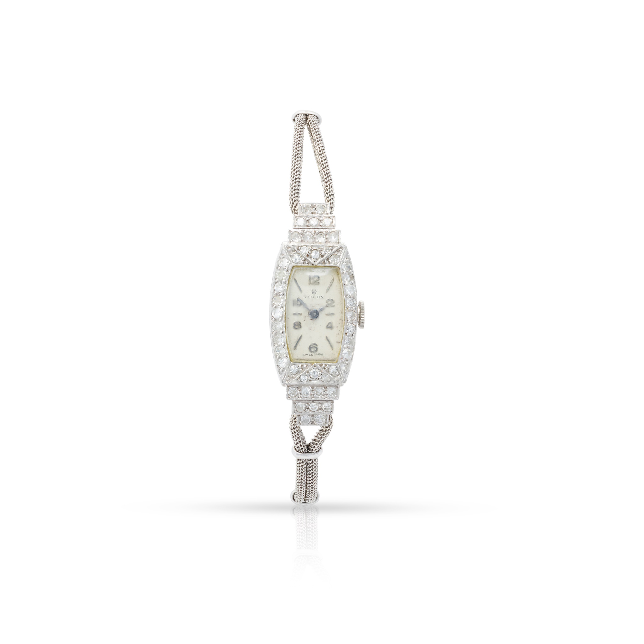Rolex: A diamond cocktail watch, circa 1930