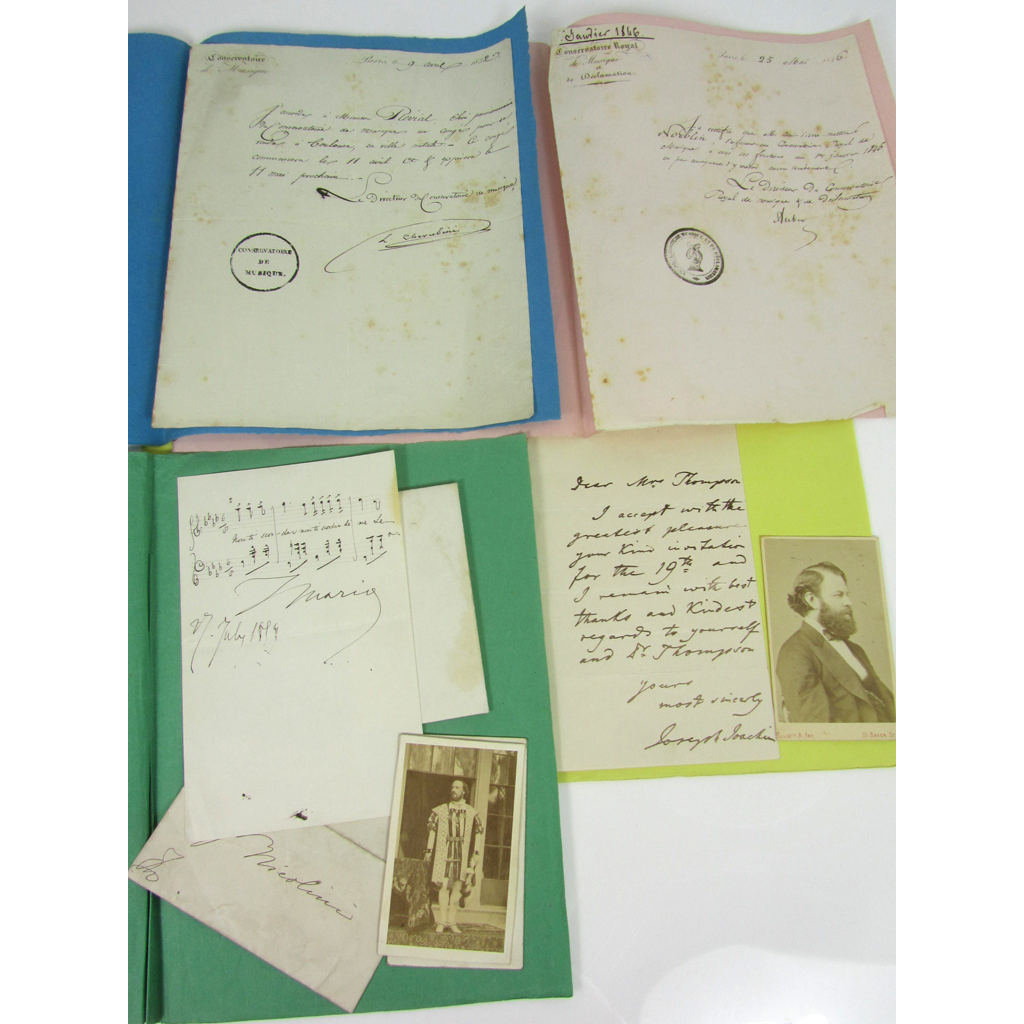 Musicians - a large collection of manuscripts