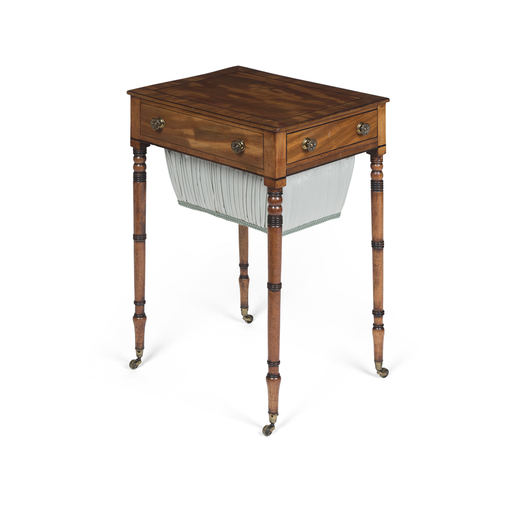 REGENCY MAHOGANY WORK TABLE