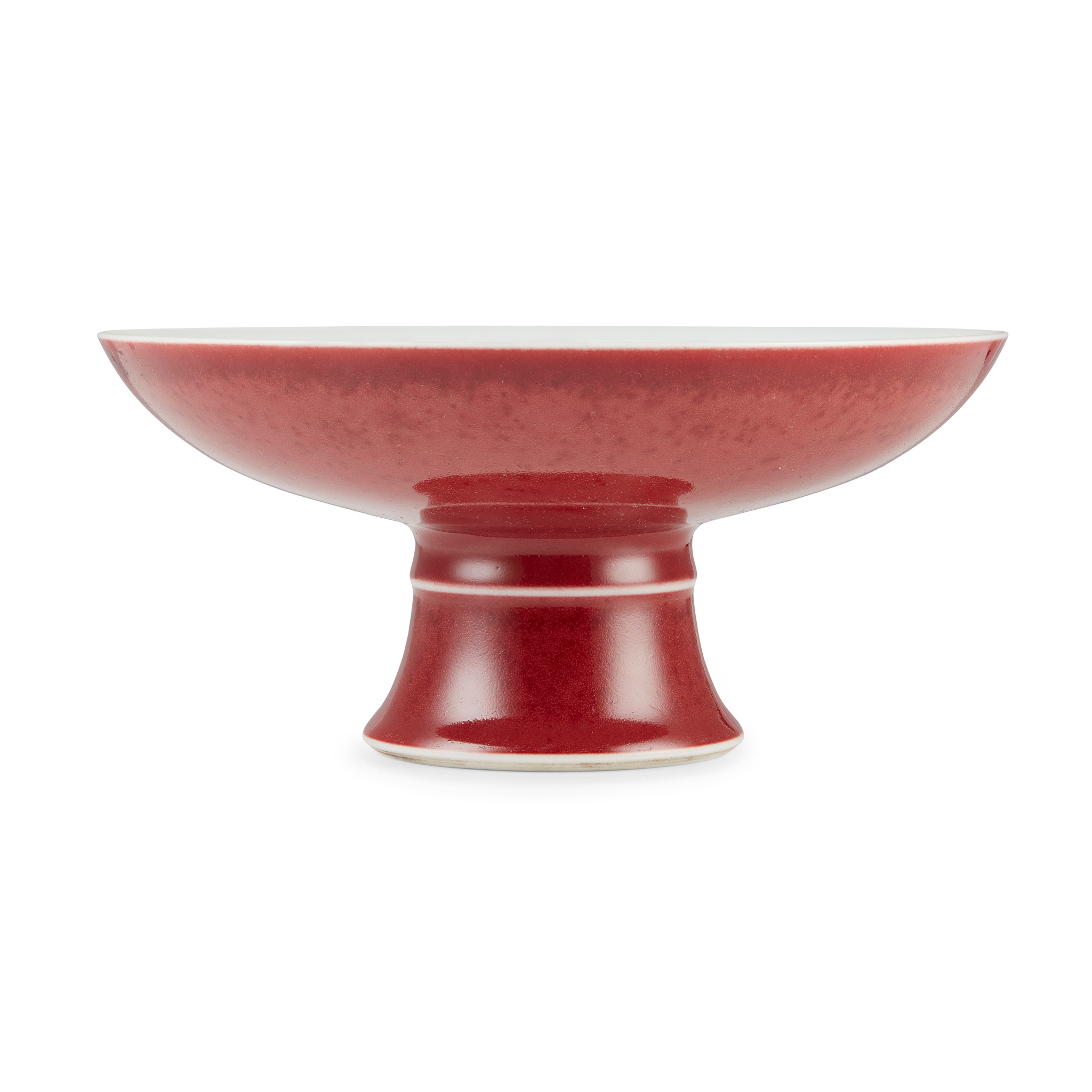 COPPER-RED-GLAZED STEM DISH