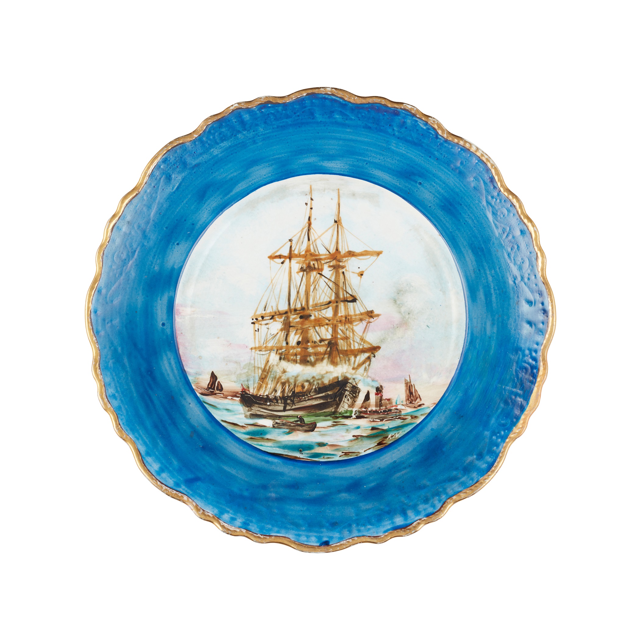 A WEMYSS WARE PLATE