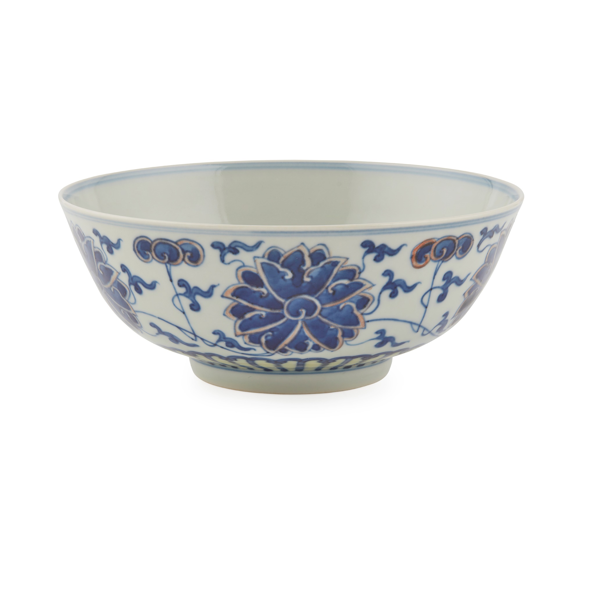 BLUE AND WHITE 'FLORAL' BOWL