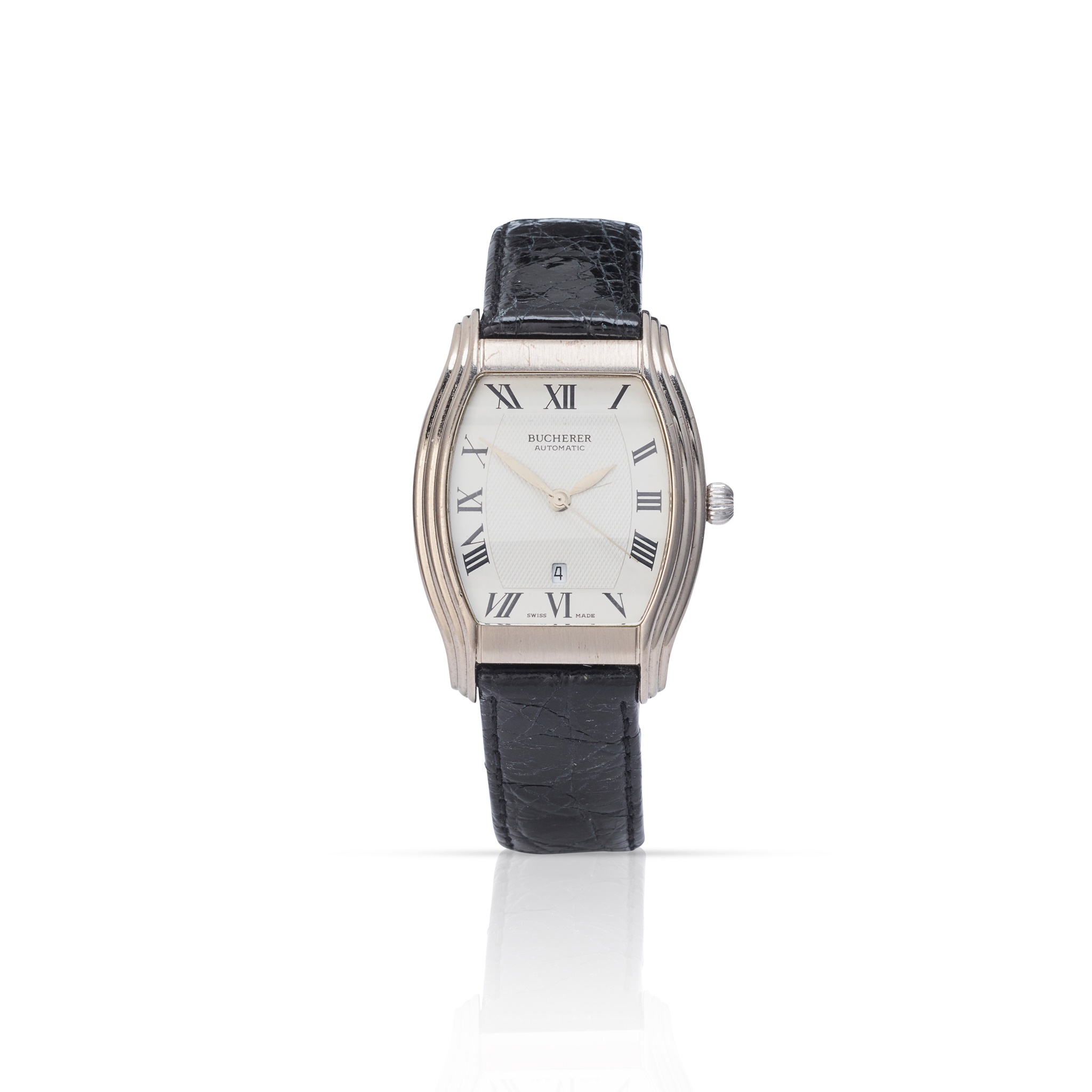 Bucherer: a tonneau-shaped wristwatch