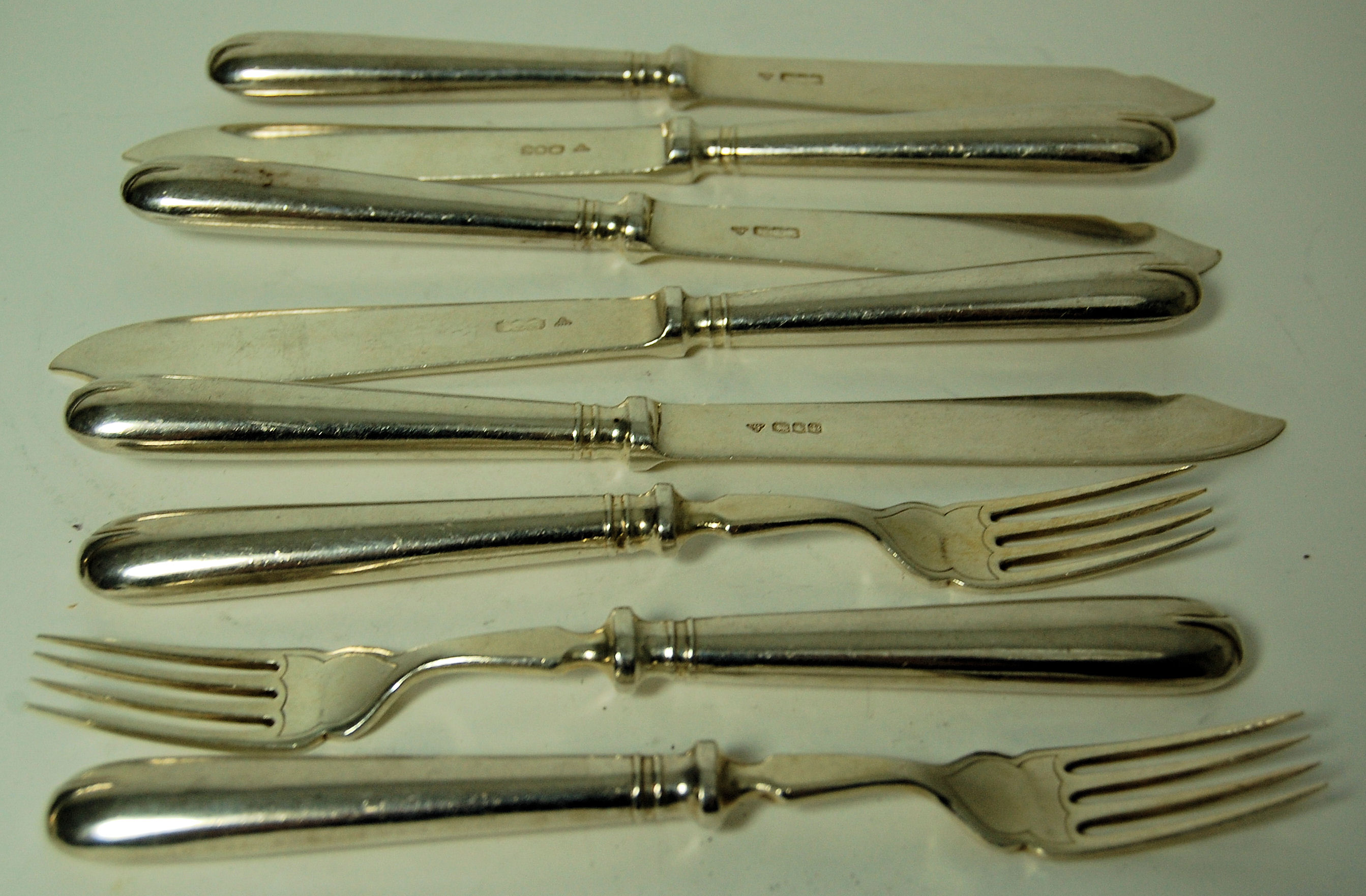 A modern canteen of fish knives and forks