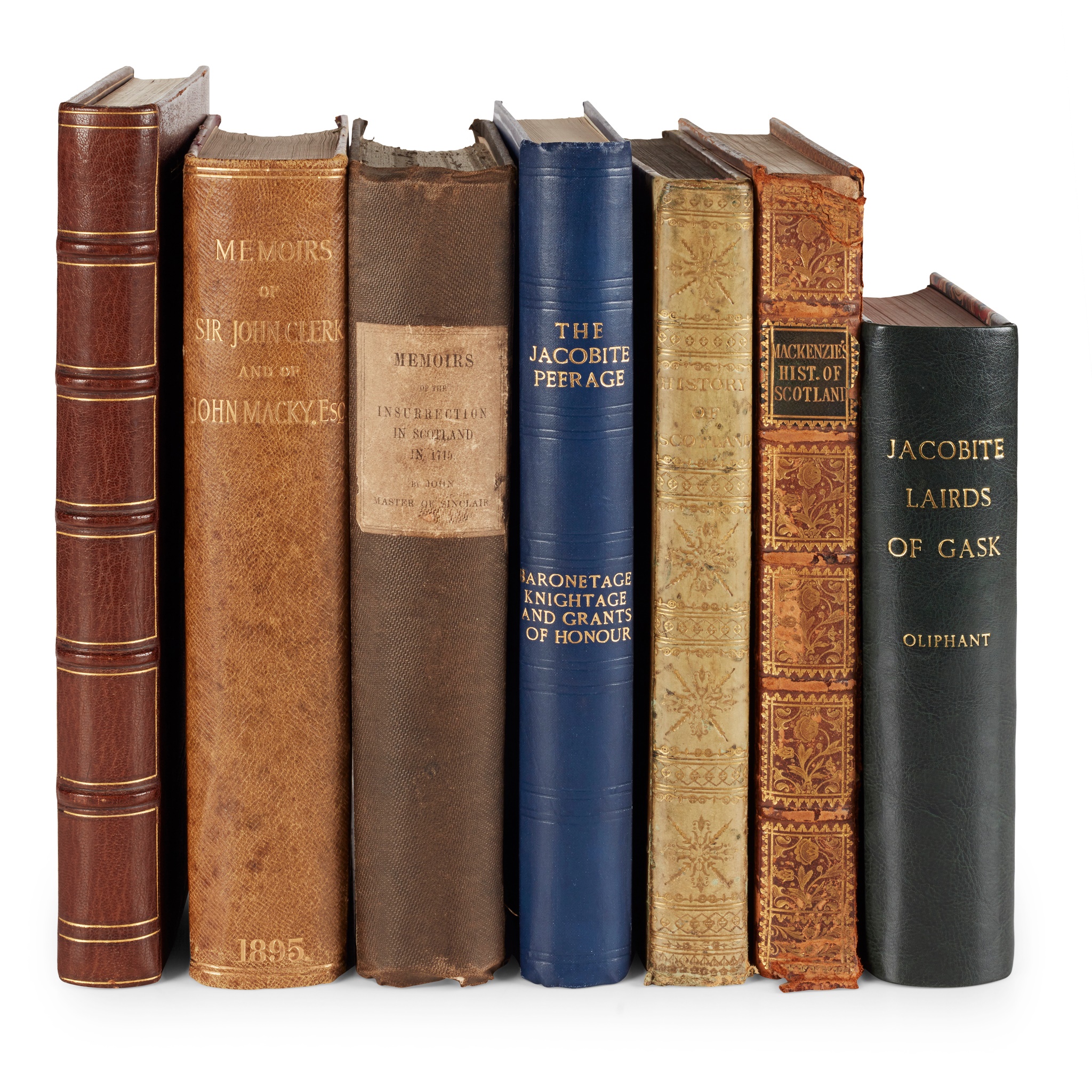 Scottish History, especially Jacobite, 7 volumes, all but one Quarto