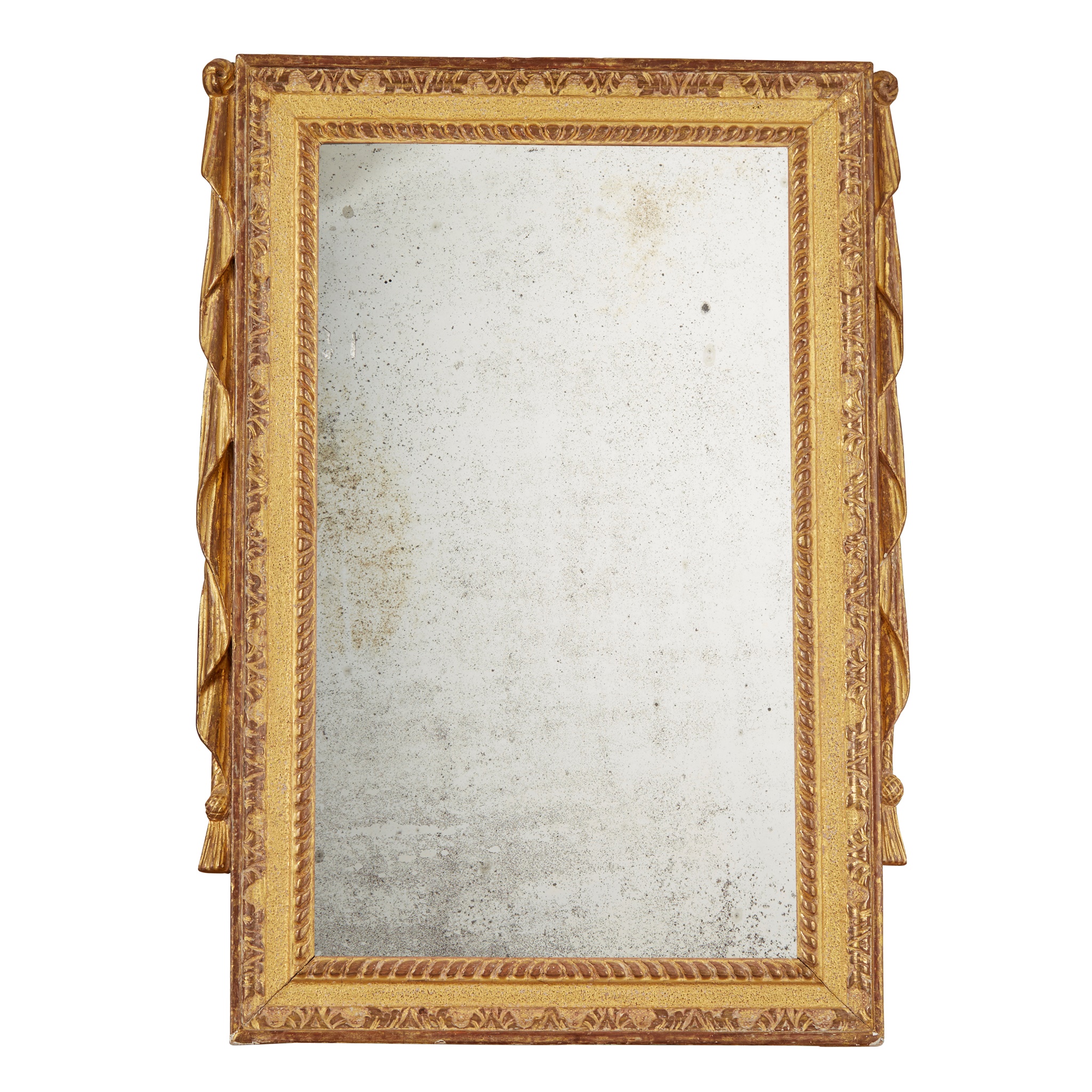 EARLY GEORGE III GILTWOOD PIER MIRROR