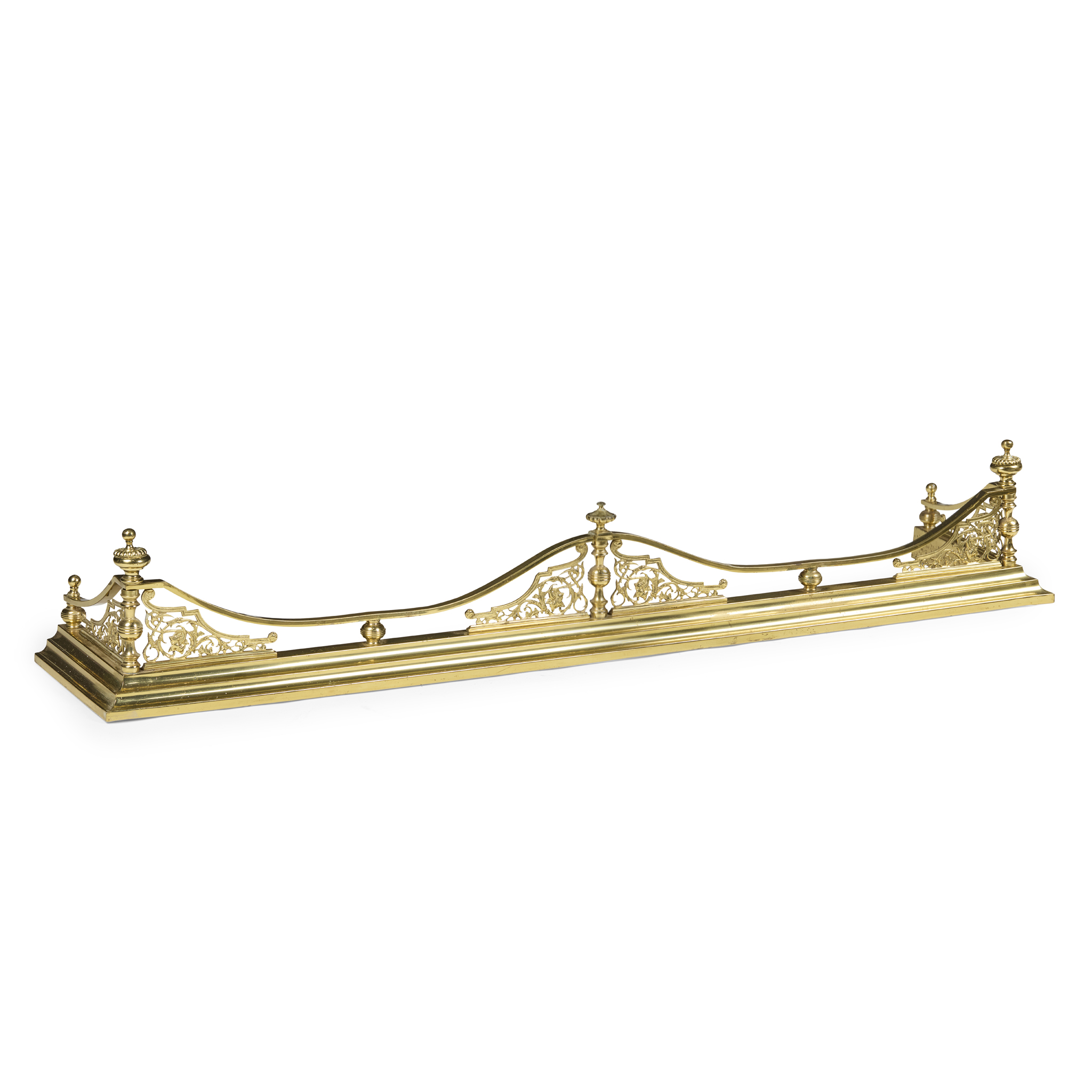 GEORGIAN STYLE BRASS FENDER
