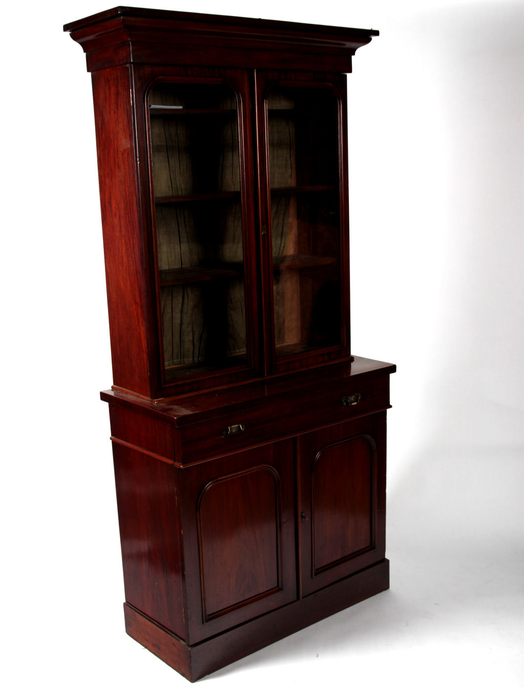 A Victorian mahogany bookcase and undercabinet