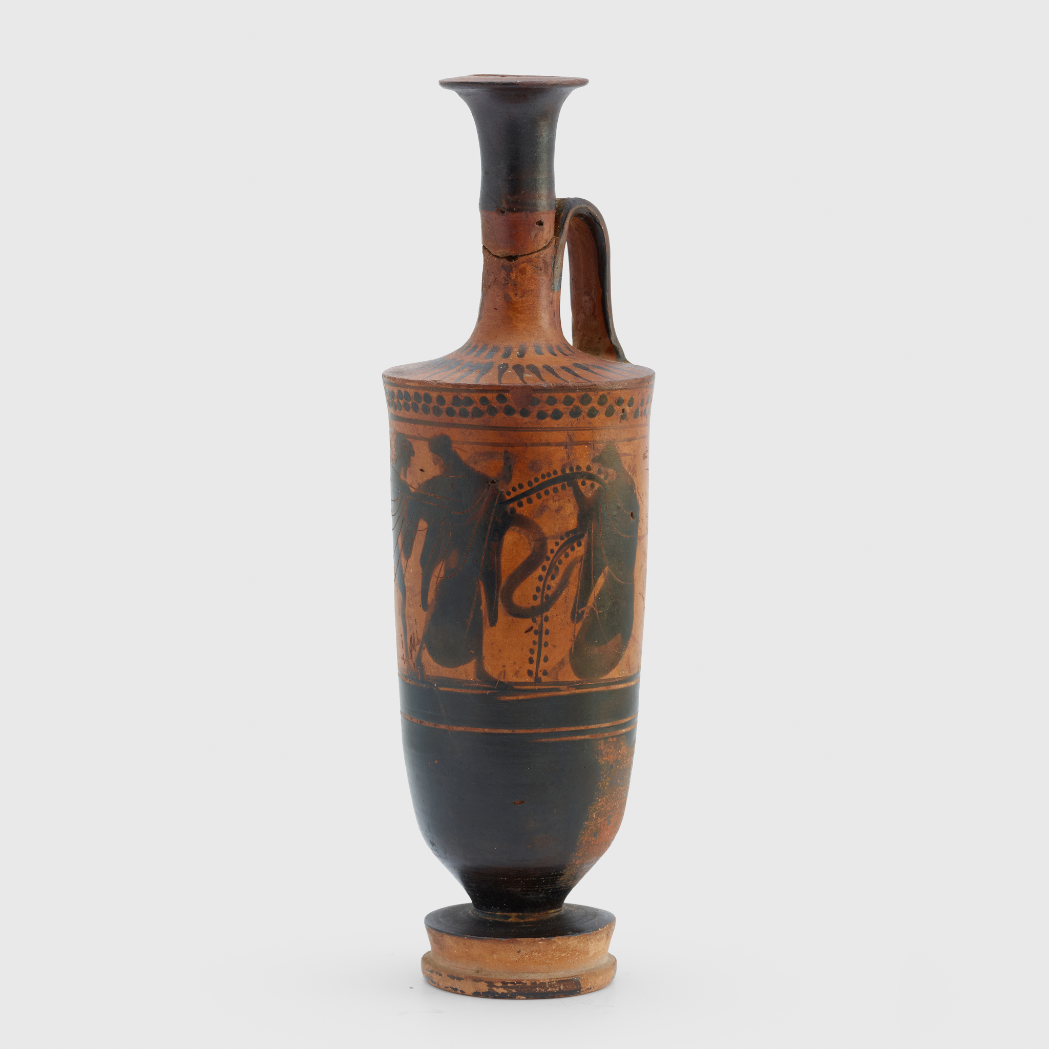 LARGE ANCIENT GREEK BLACK-FIGURE LEKYTHOS