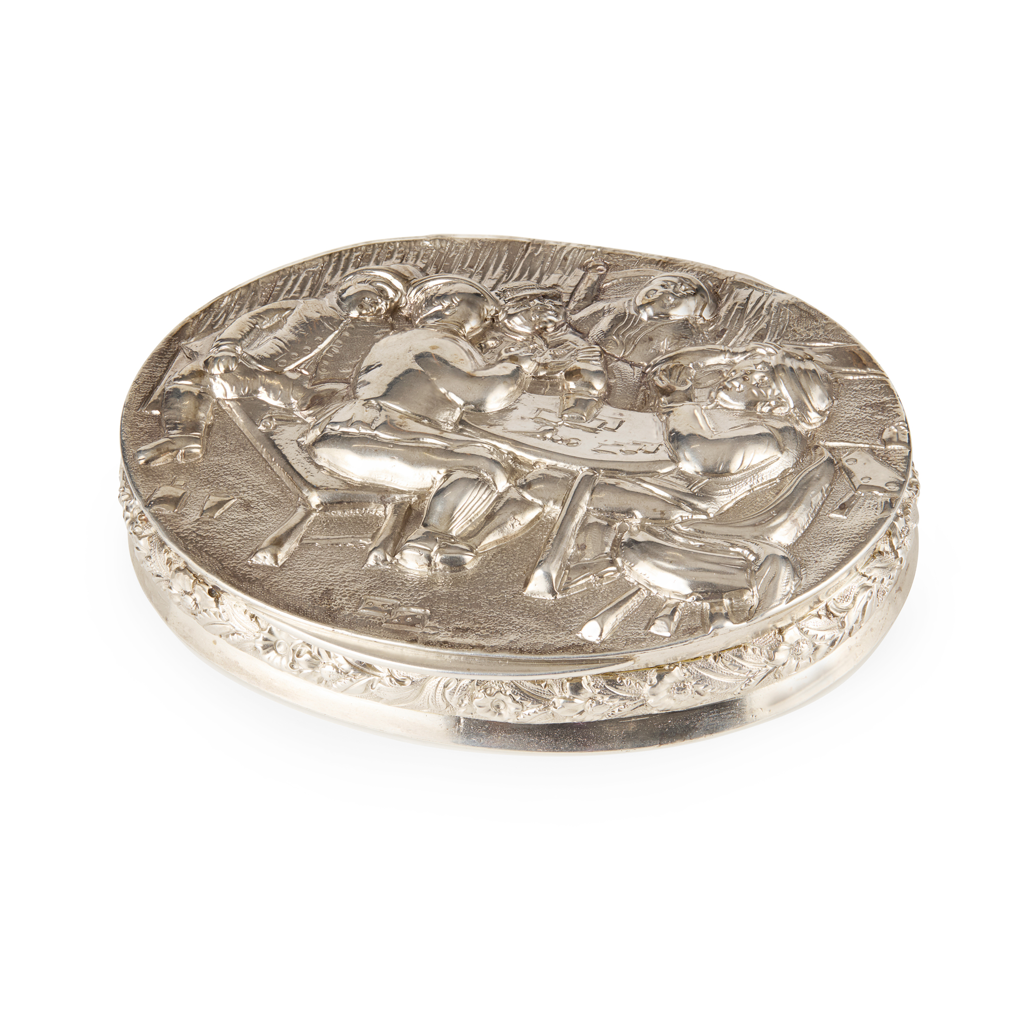 A SCARCE WILLIAM IV TAVERN SCENE SNUFF BOX