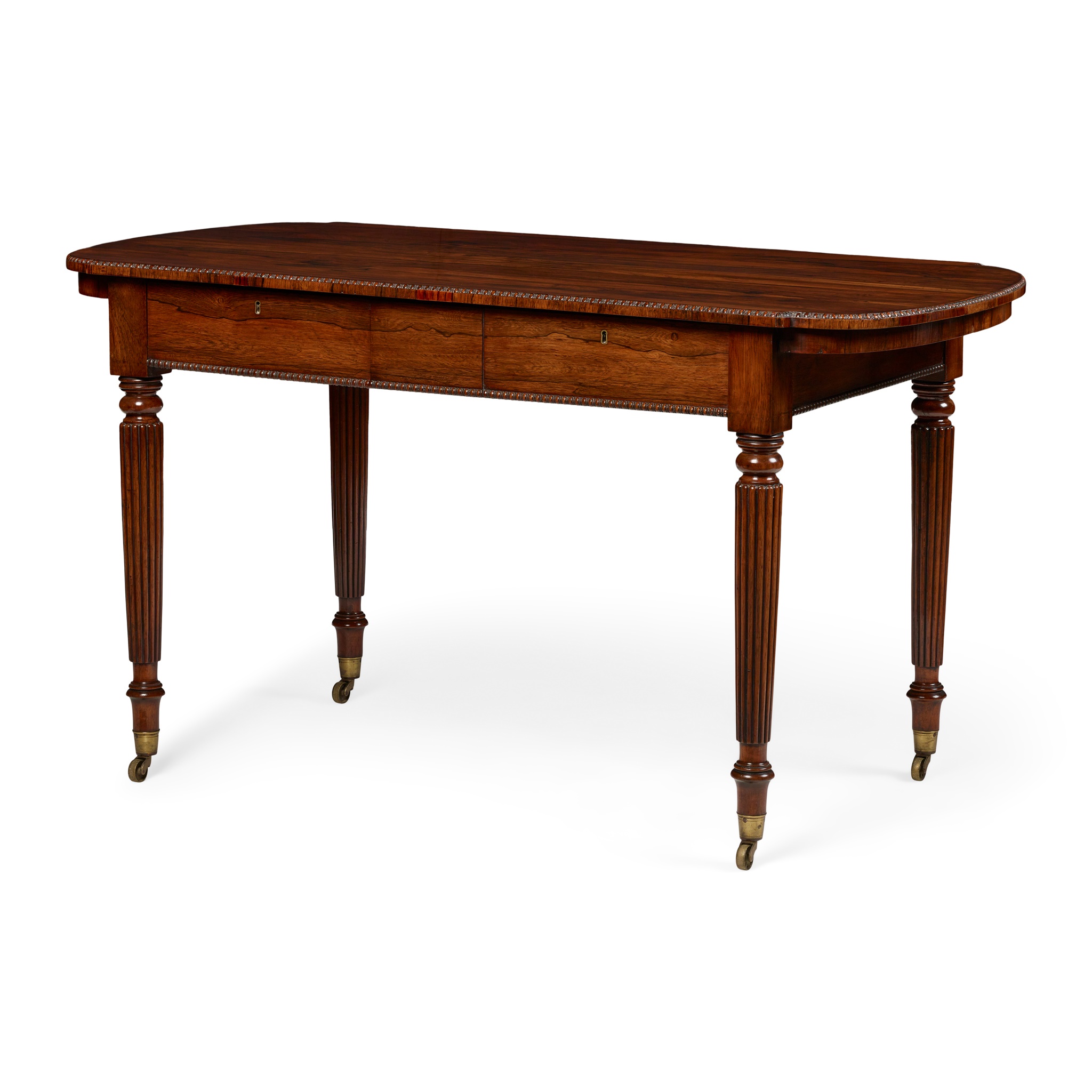 REGENCY ROSEWOOD LIBRARY TABLE, BY GILLOWS