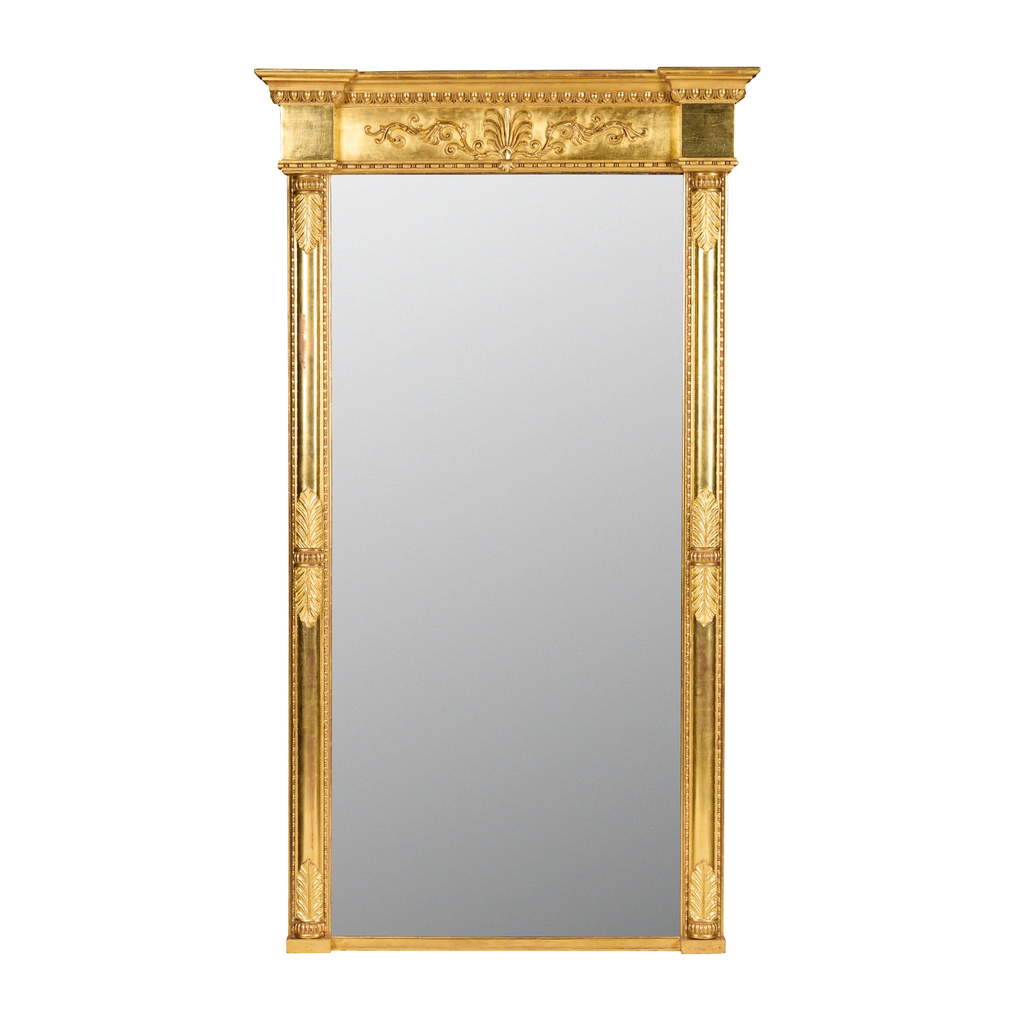 LARGE WILLIAM IV GILTWOOD AND GESSO PIER MIRROR