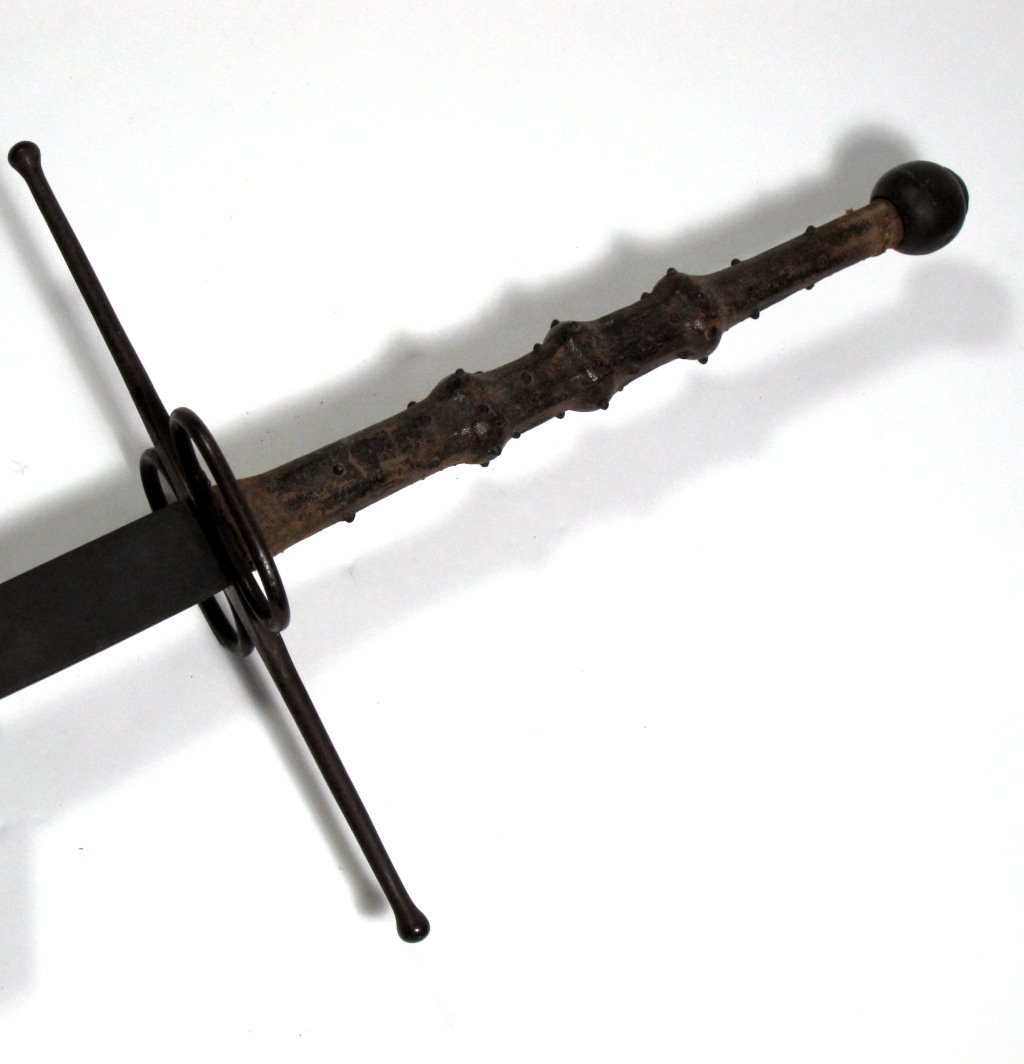 A GERMAN DOUBLE-HANDED BEARING SWORD