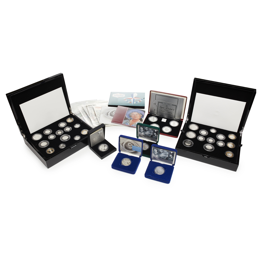 U.K. - A group of silver and other proof coins and sets
