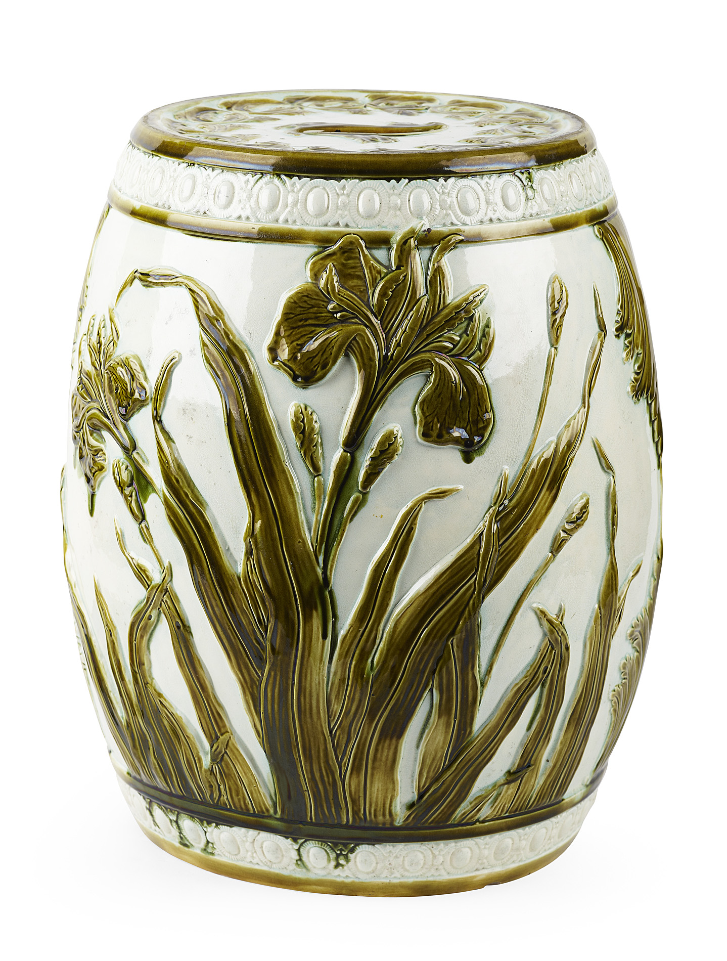 WARDLE MAJOLICA GARDEN SEAT