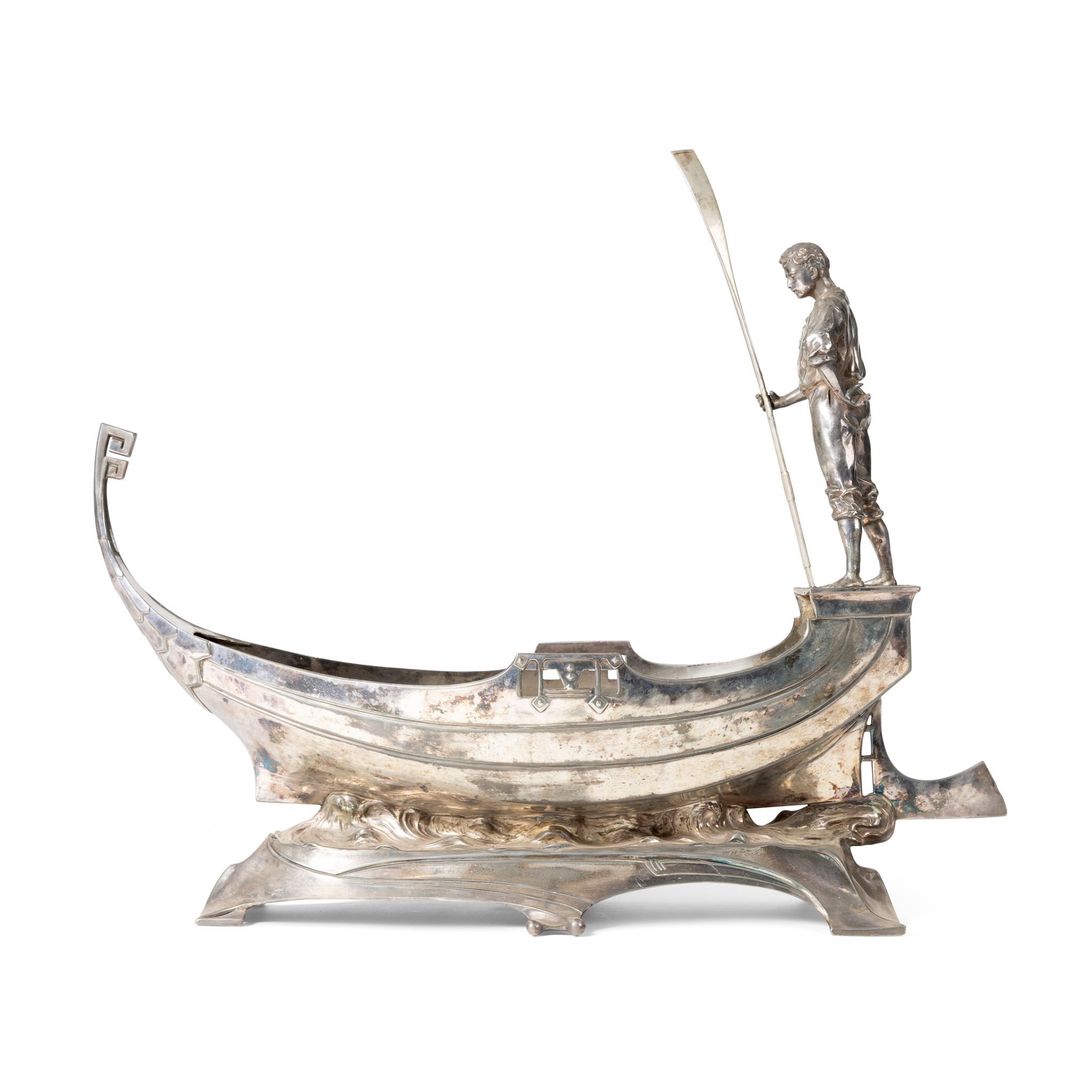 A WMF ART NOUVEAU SILVER PLATED CENTREPIECE