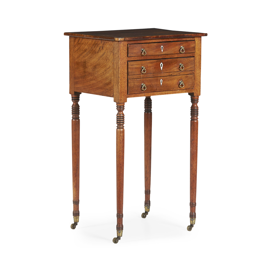 REGENCY MAHOGANY WORK TABLE