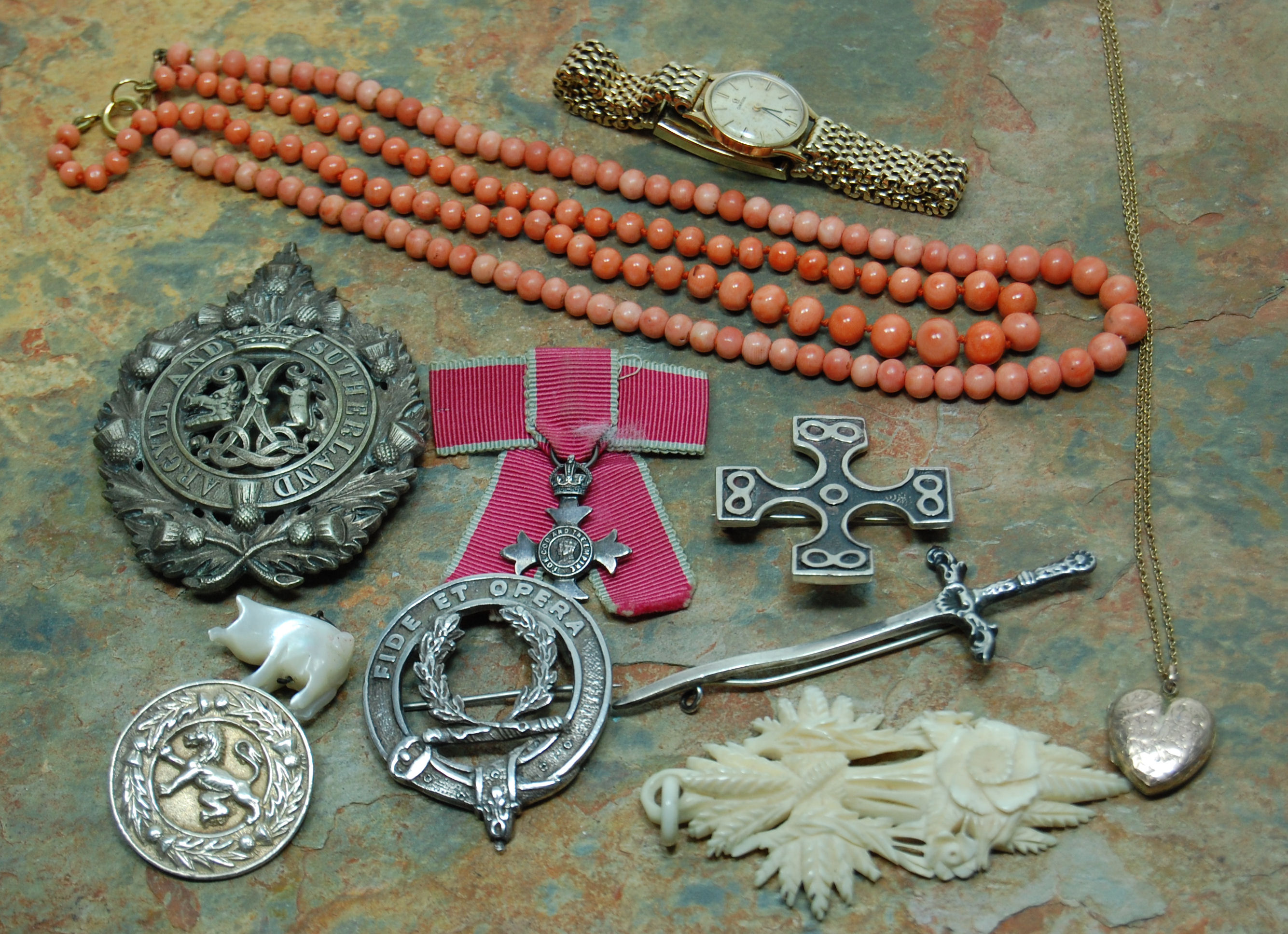 A collection of items,